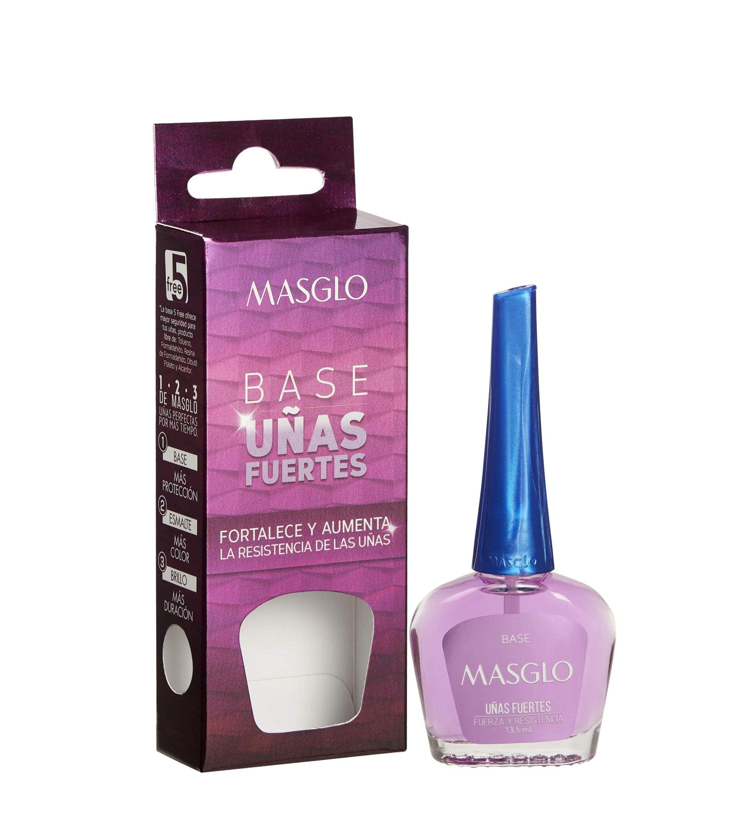 Masglo Nail Base Coat for Strong Nails - 0.5 Fl. Oz - Buy Online on GoSupps.com