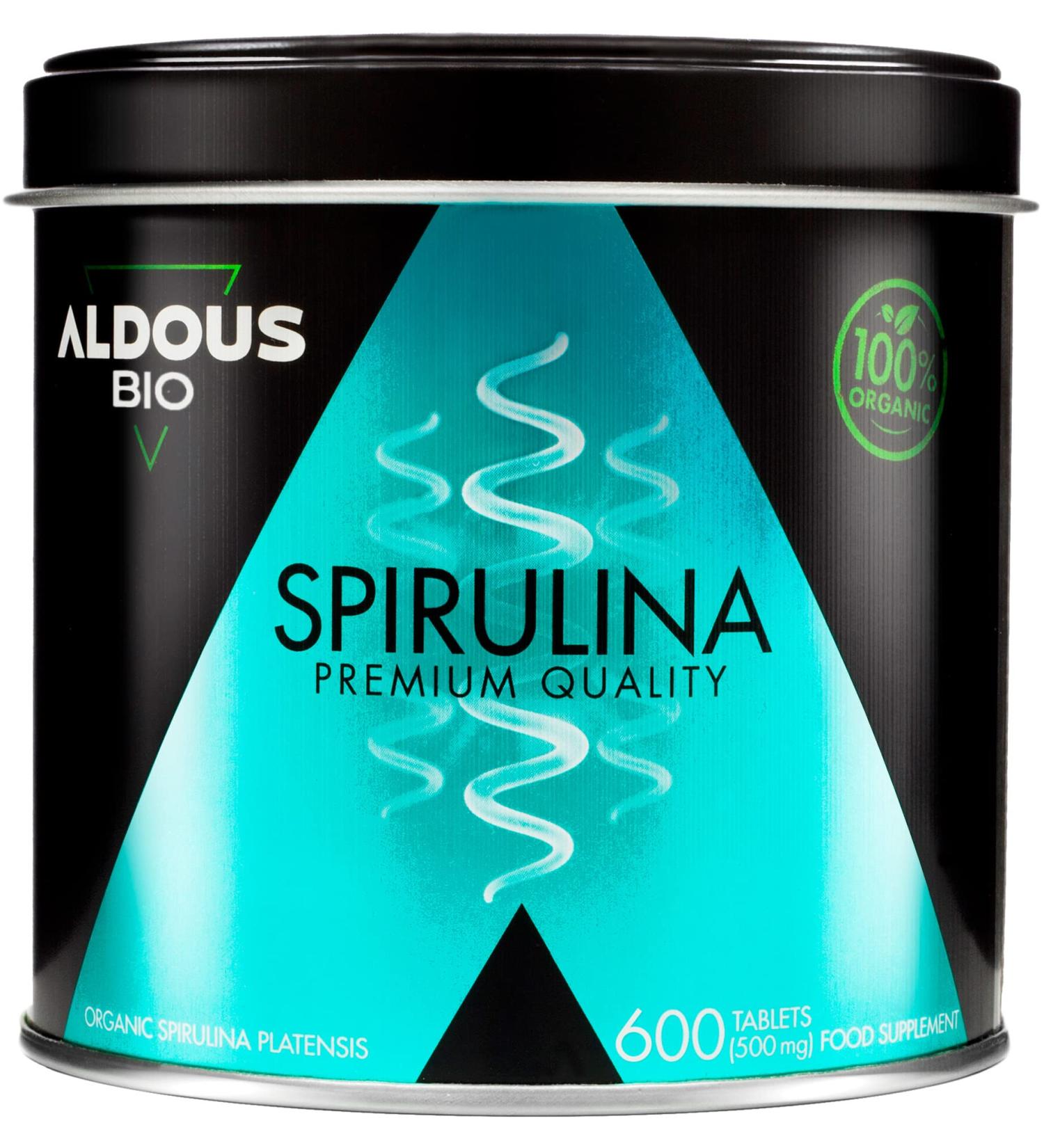 Buy 600 Bio-Spirulina Tablets - 3000mg Vegan Detox Algae | Antioxidant Energy Booster | 100% Natural & Plastic-Free - Buy Online on GoSupps.com