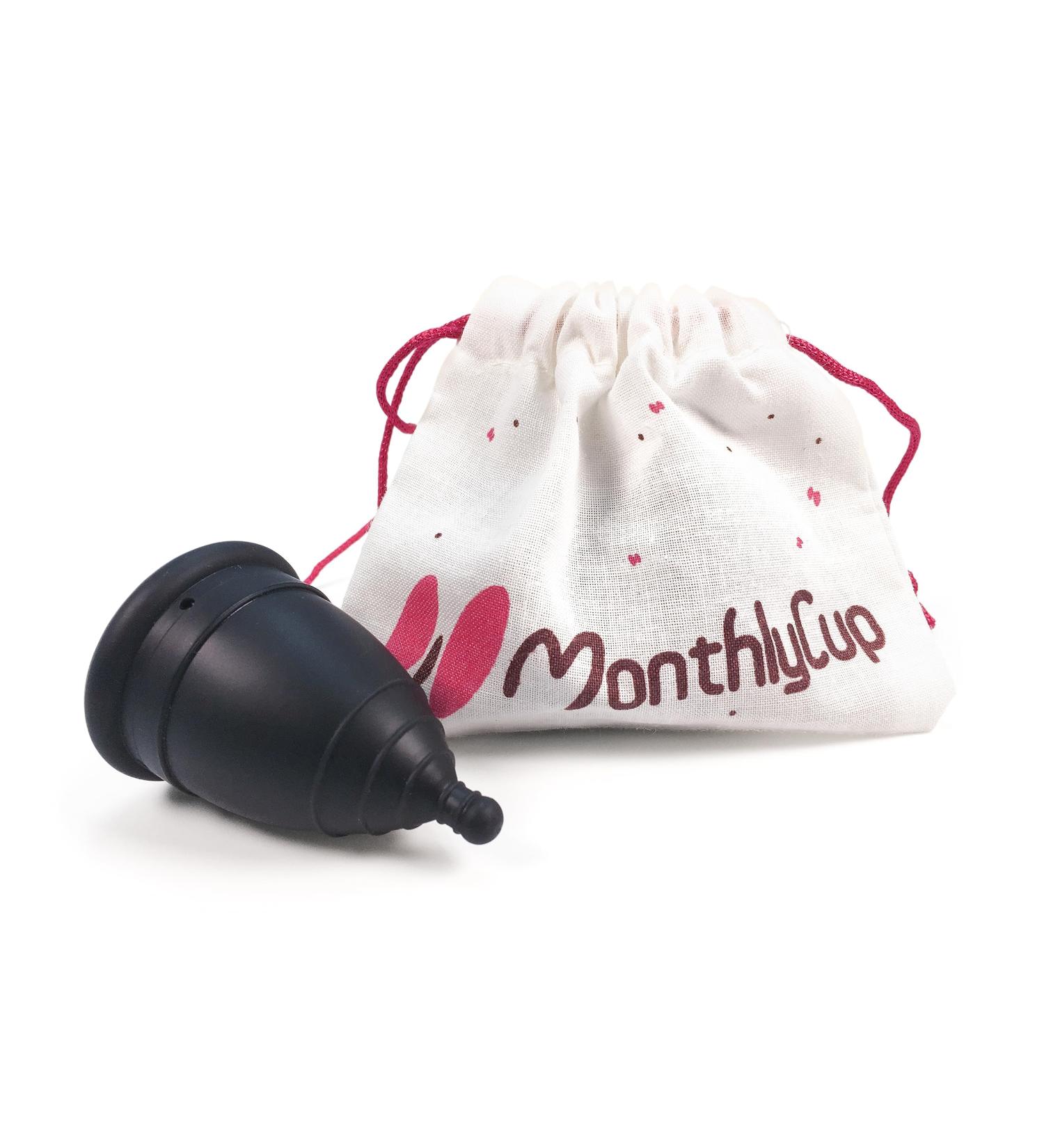 MonthlyCup Black Pearl Menstrual Cup (Normal) Made in Sweden | Eco-Friendly & Comfortable for Everyday Use - Buy Online on GoSupps.com