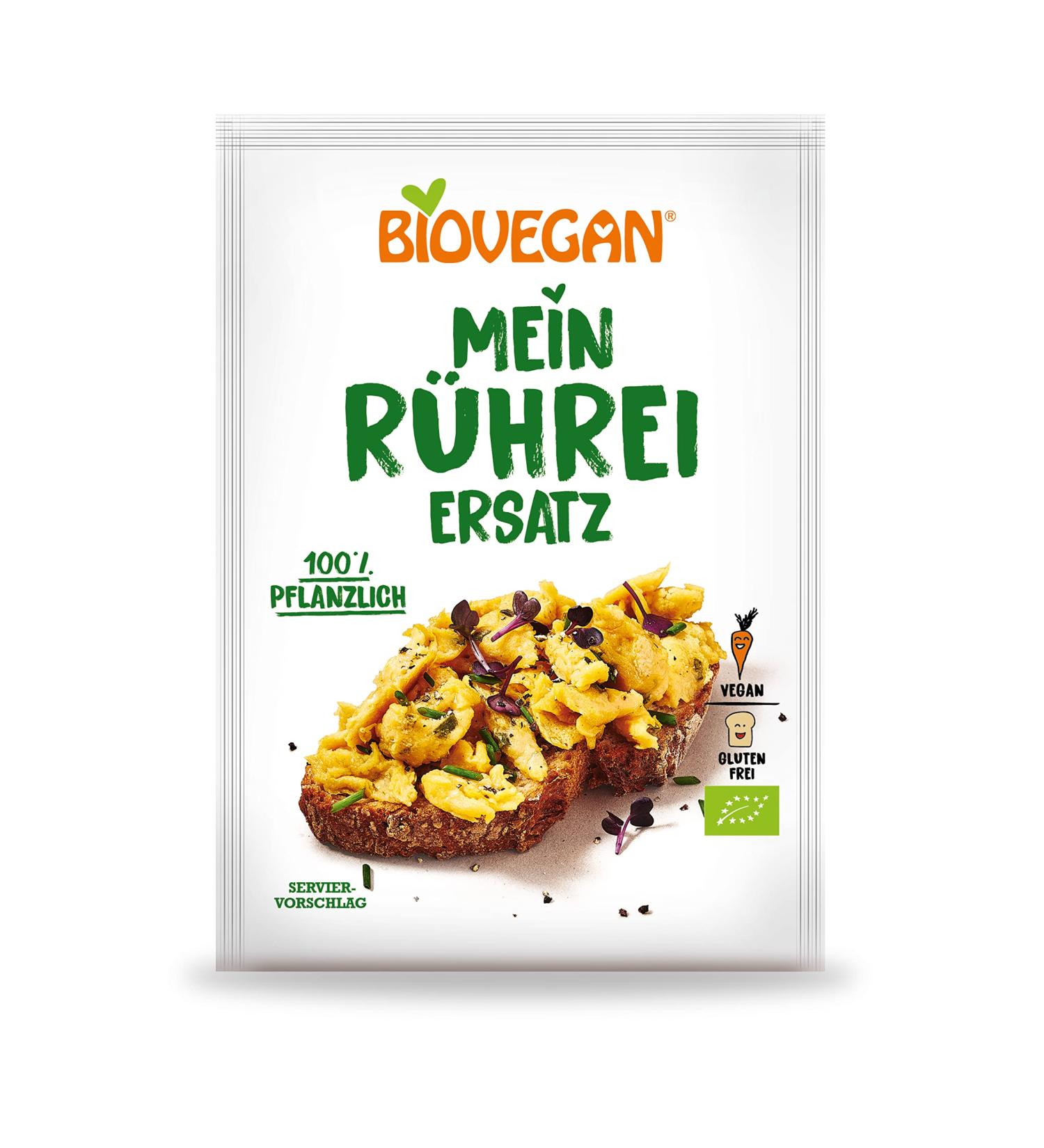 Biovegan My Scrambled Eggs - Gluten-Free & Vegan Herbal Egg Replacement from Chickpeas | 15 x 50g Packs - Buy Online on GoSupps.com