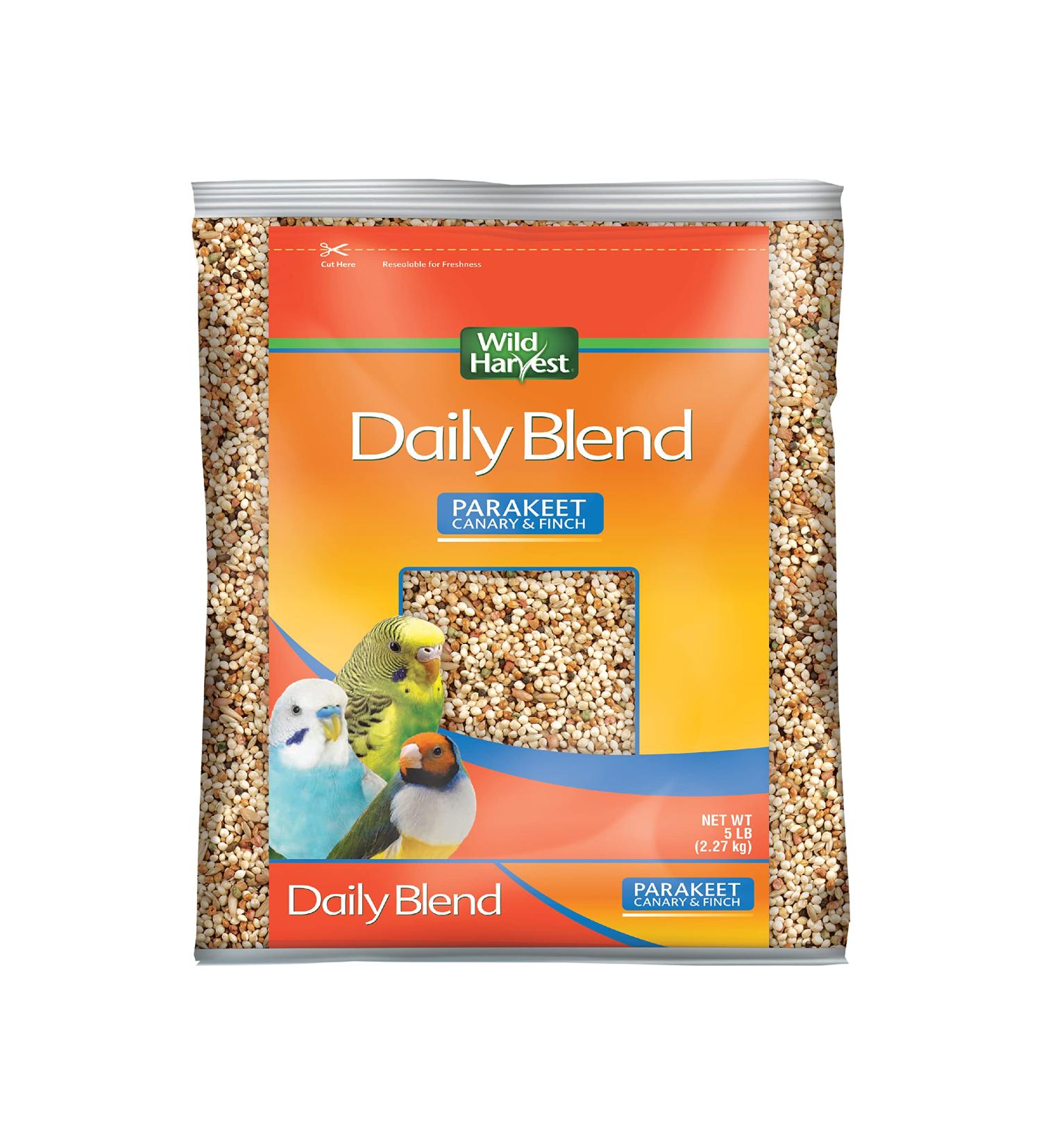 Wild Harvest Daily Blend Nutrition Diet 5 lb for Parakeets, Canaries, and Finches - Buy Online on GoSupps.com