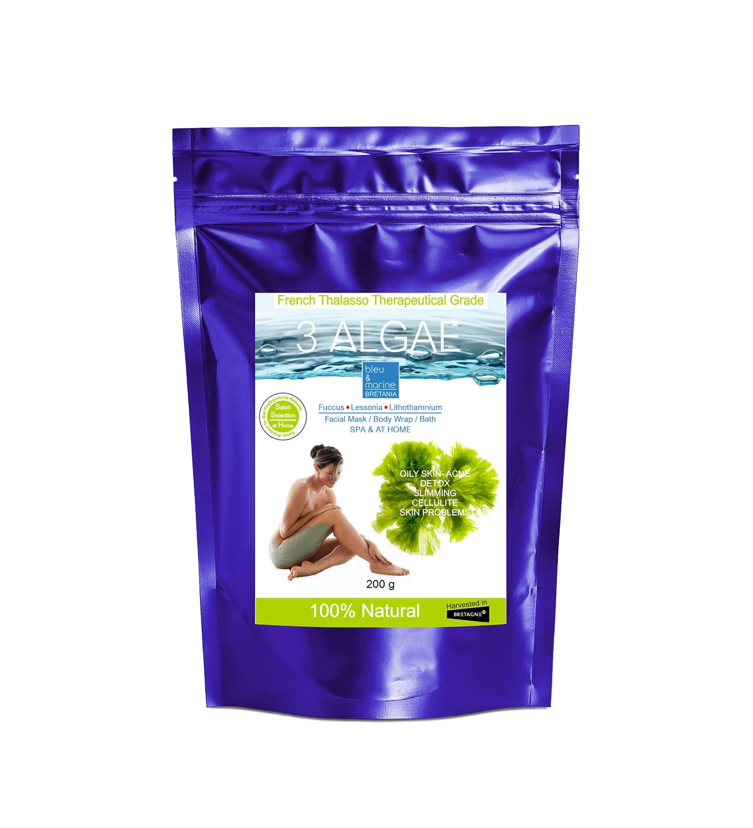 Bretania 250g Detox Seaweed Body Mud Wrap | Anti-Aging & Skin Rejuvenating | Strong Detox Action | Inch-Loss Body Treatment | For Oily Skin & Acne - Buy Online on GoSupps.com
