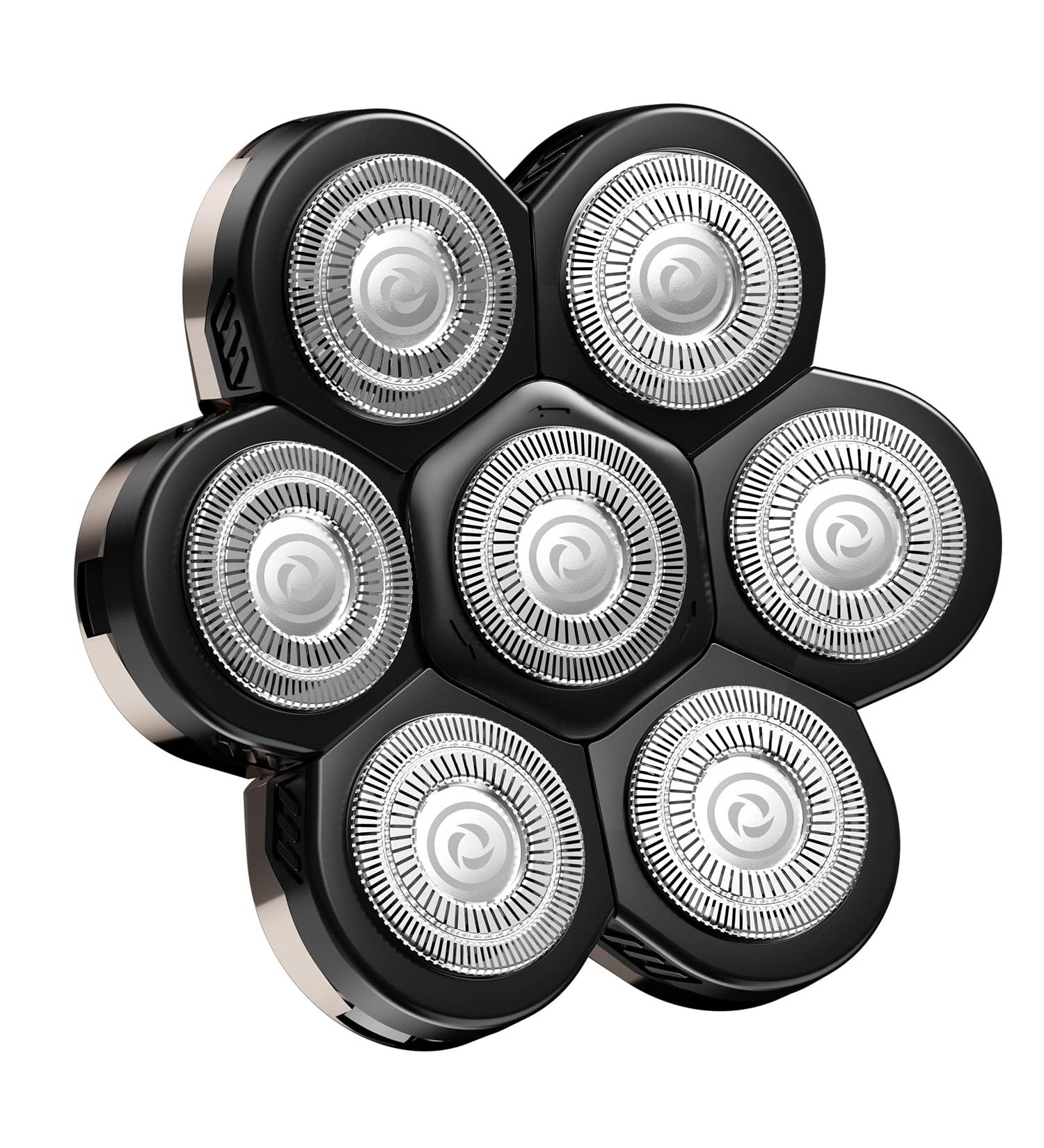 7 Blades Head Shaver Replacement Heads - Electric Razor Blade Heads for Men - Buy Online on GoSupps.com