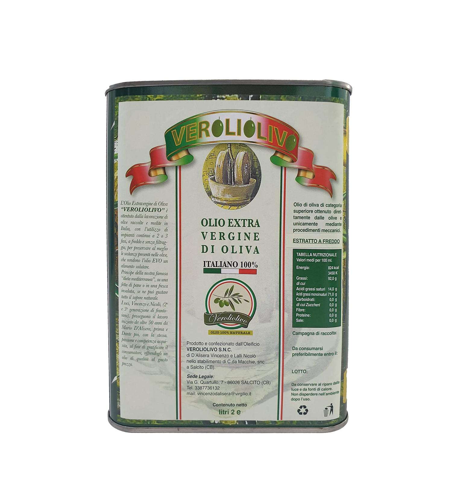 4 x 2 liter canisters: high-quality oil obtained only from mechanical processing of olives. - Buy Online on GoSupps.com