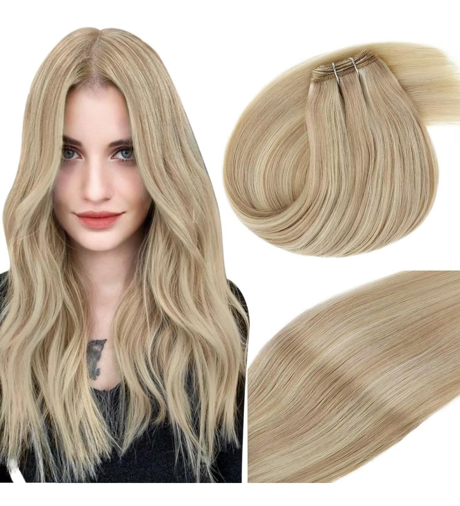 Vivien Treat Real Hair Extensions - Ash Blonde & Bleach Blonde #P18/613 | 40cm 100g Genuine Hair | International Shipping - Buy Online on GoSupps.com