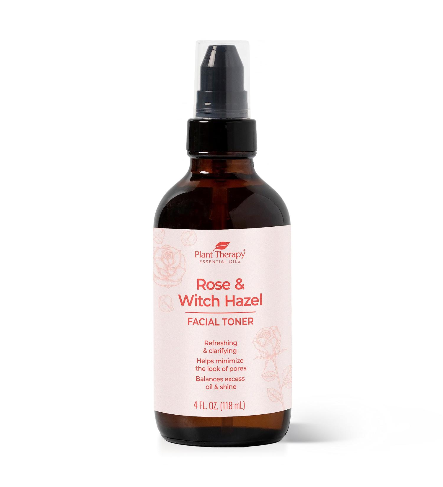 Buy Plant Therapy Rose & Witch Hazel Facial Toner 4 oz | Minimize Pores Balance Oil Hydrate & Soothe | International Shipping - Buy Online on GoSupps.com