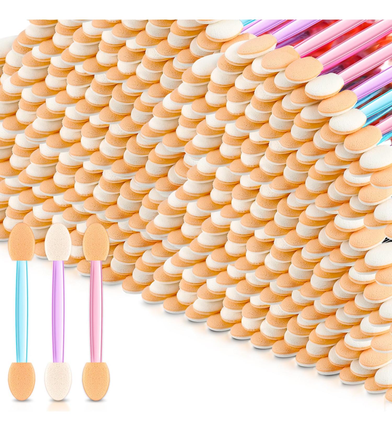 Tanlade 500 Pcs Disposable Eyeshadow Applicators - Double Sided Eye Makeup Brushes for Women & Girls | Mixed Colors 2.56 Inch - Buy Online on GoSupps.com