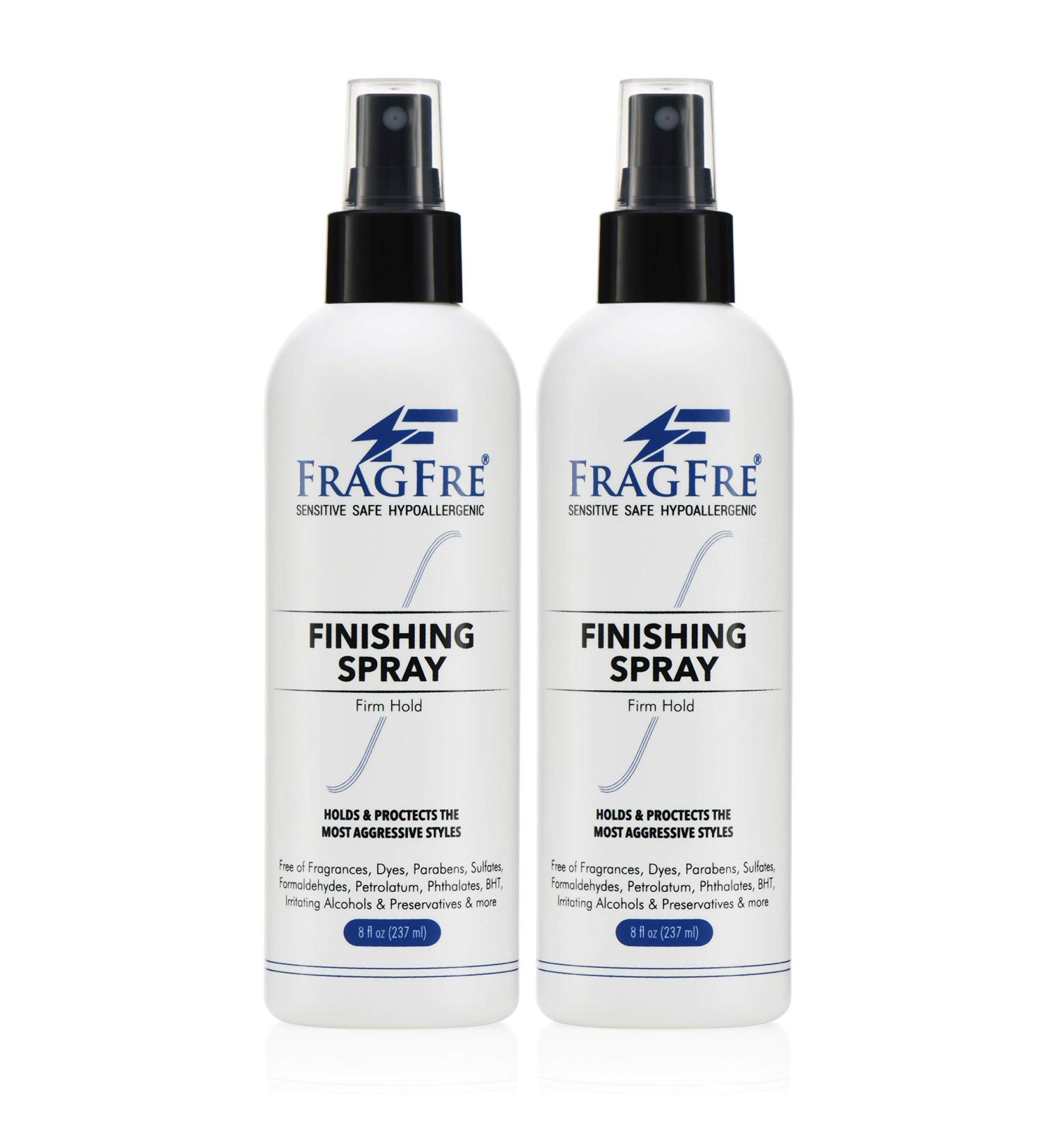Hair Finishing Spray Firm Hold 8 oz (2-Pack Gift Set) - Hair Spray for Sensitive Skin - Fragrance Free Hypoallergenic Parabens Free - Holds and Protects Without Irritations - Vegan 8 Fl Oz (Pack of 2) - Buy Online on GoSupps.com