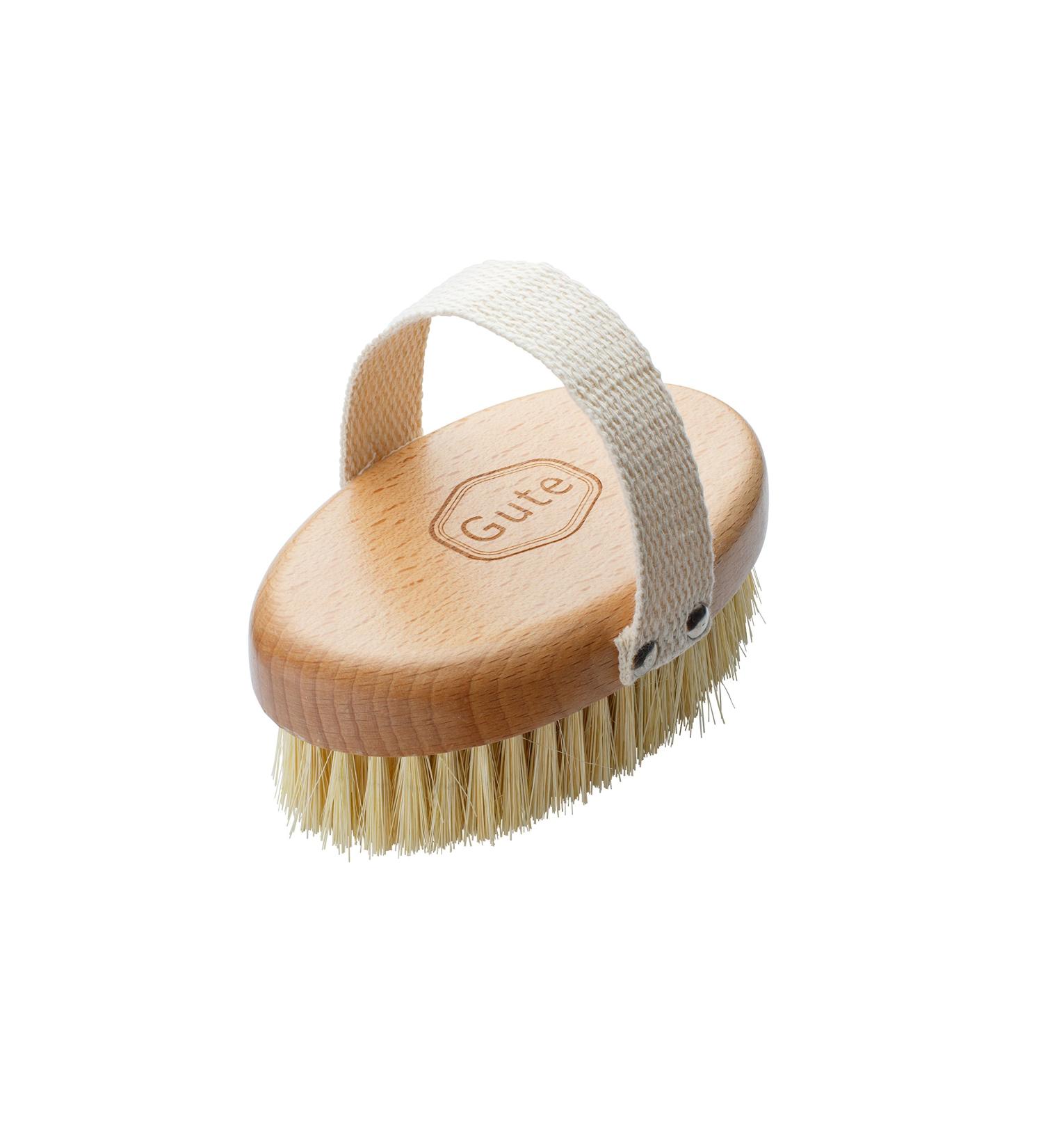 Gute Professional Dry Skin Body Brush with Cactus/Vegetable Bristles - Firm/Extra Firm for Effective Exfoliation - Buy Online on GoSupps.com