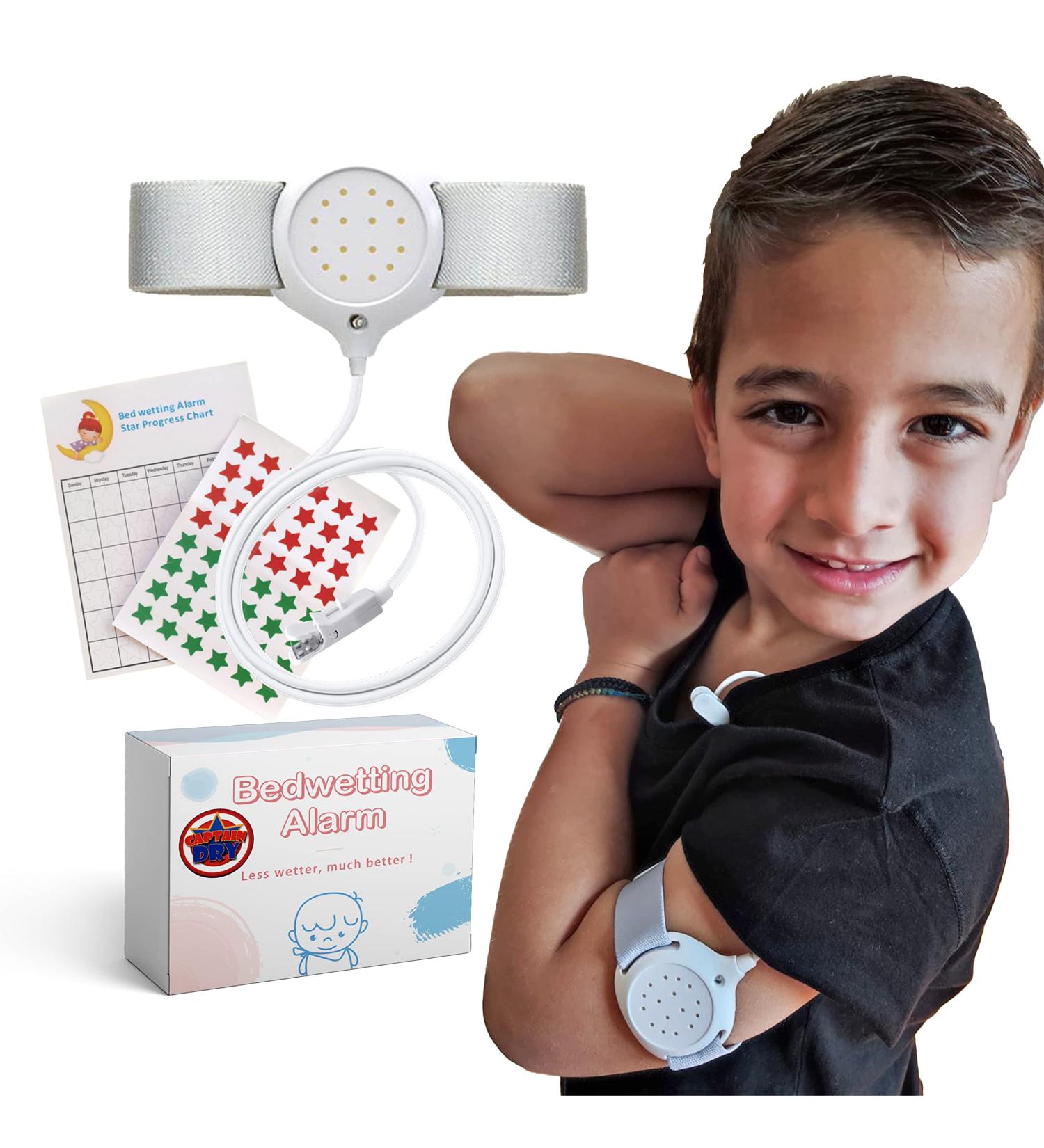 CAPTAIN DRY Bedwetting Alarm for Boys and Girls | Nocturnal Enuresis Monitor for Deep Sleepers | Two Modes | Proven System - Buy Online on GoSupps.com