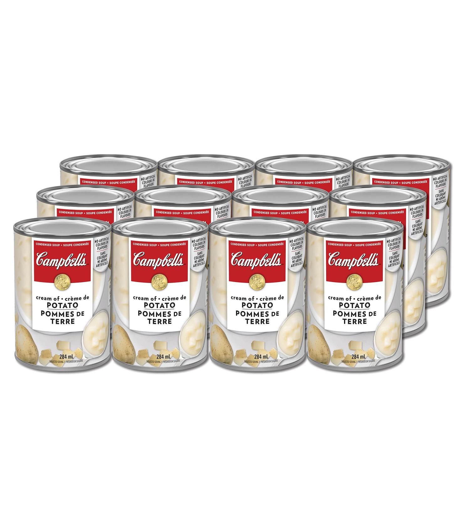 Campbell's Cream of Potato Soup 284ml 12-Count Cream Of Potato 284 ml (Pack of 12) - Buy Online on GoSupps.com