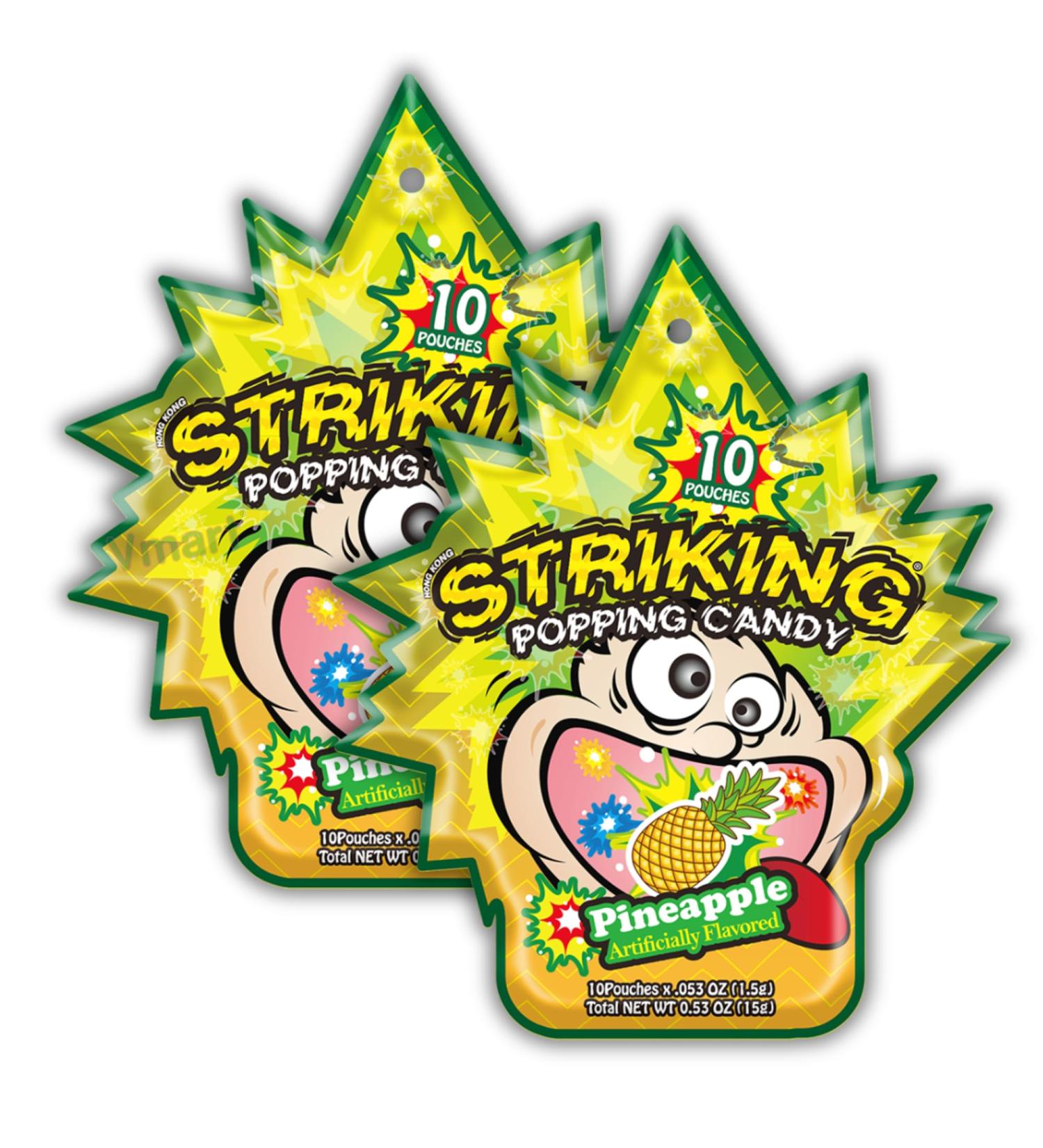 Striking Popping Candy Pineapple Flavour 15g (Pack of 2) - Buy Online on GoSupps.com