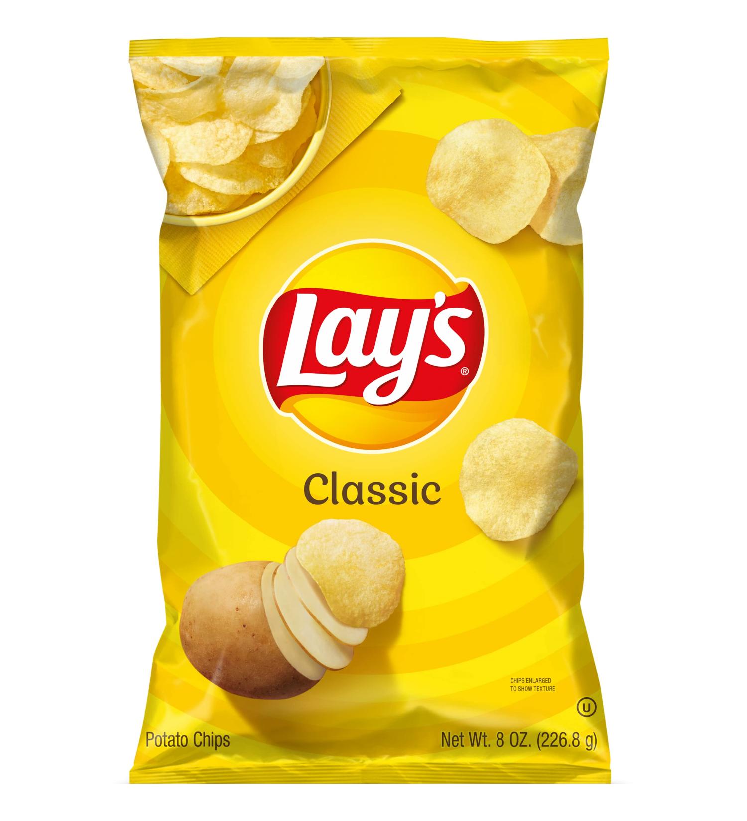 LAY'S Classic Potato Chips 184.2g - Deliciously Crunchy Snack (Pack of 1) - Buy Online on GoSupps.com