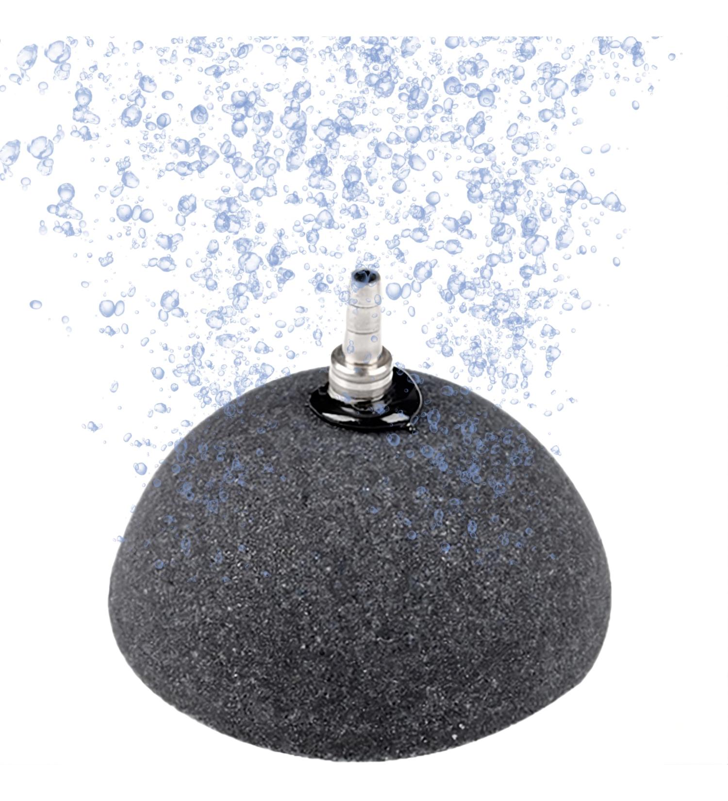 Aquarium air stone | 8cm hemisphere | Bubbler stone for aquarium pump | Hydropnik | 8 cm | Saufstoff air bubbles 8cm - hemisphere