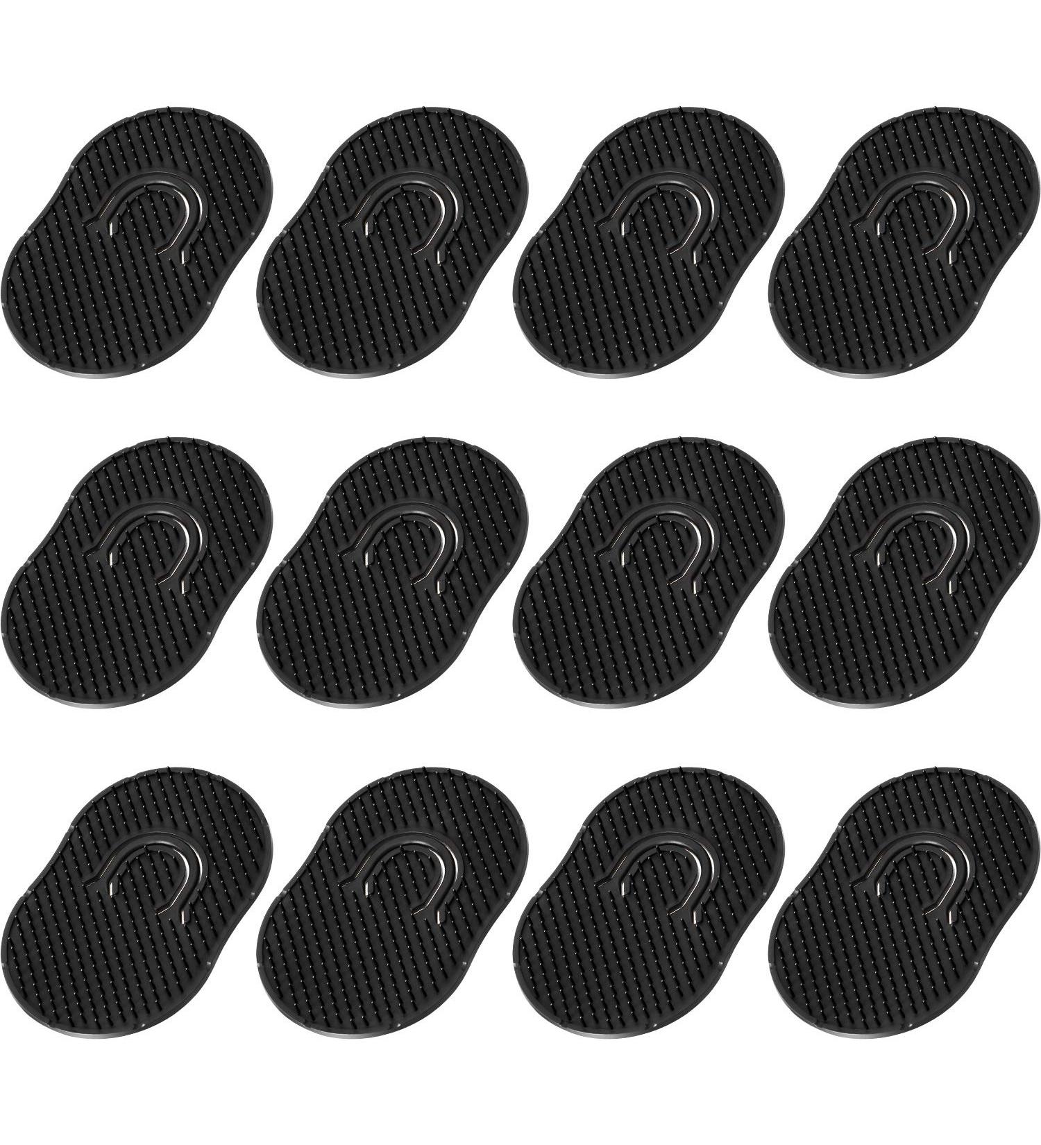 12 Pack Portable Pocket Palm Combs for Soft Hair, Beard & Scalp Massage - Black - Buy Online on GoSupps.com