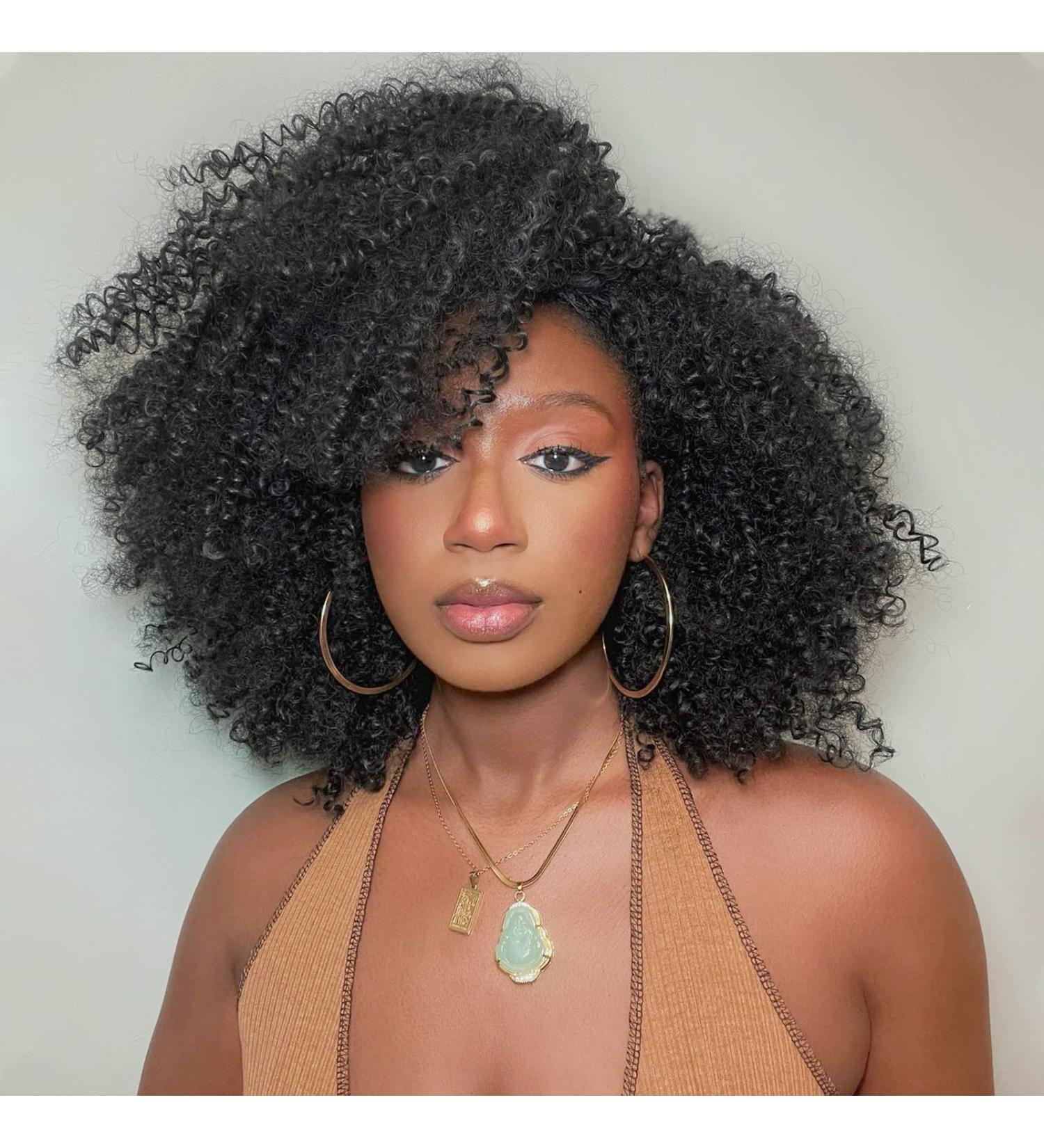 Lady Miranda Afro Short Kinky Synthetic Curly Wigs for Black Women - Natural and Stylish - Buy Online on GoSupps.com
