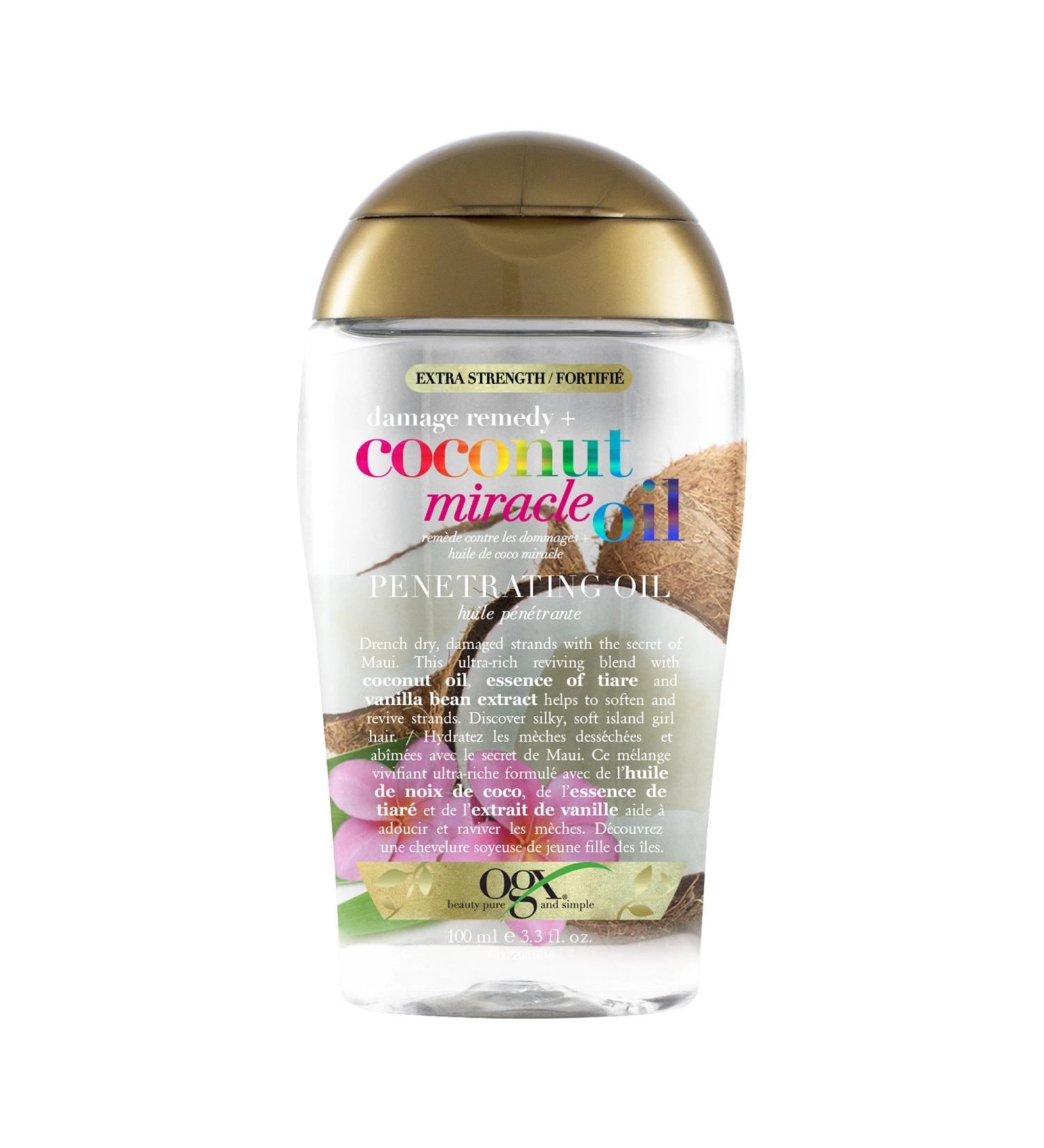 OGX Extra Strength Damage Remedy + Coconut Miracle Oil Penetrating Oil 100ml - Buy Online on GoSupps.com