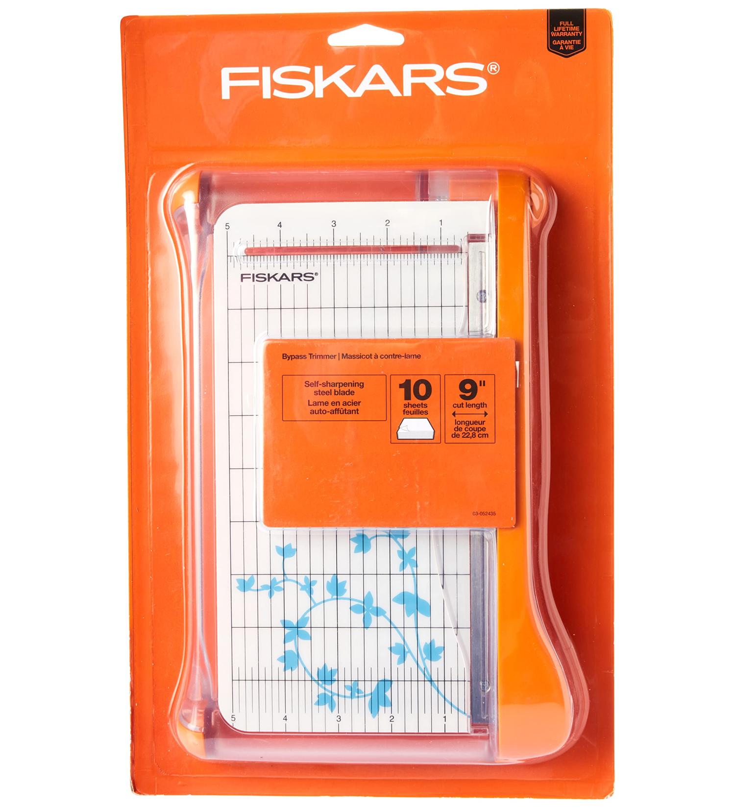 Fiskars 9 Inch Bypass Paper Trimmer (199130-1001) White - Buy Online on GoSupps.com