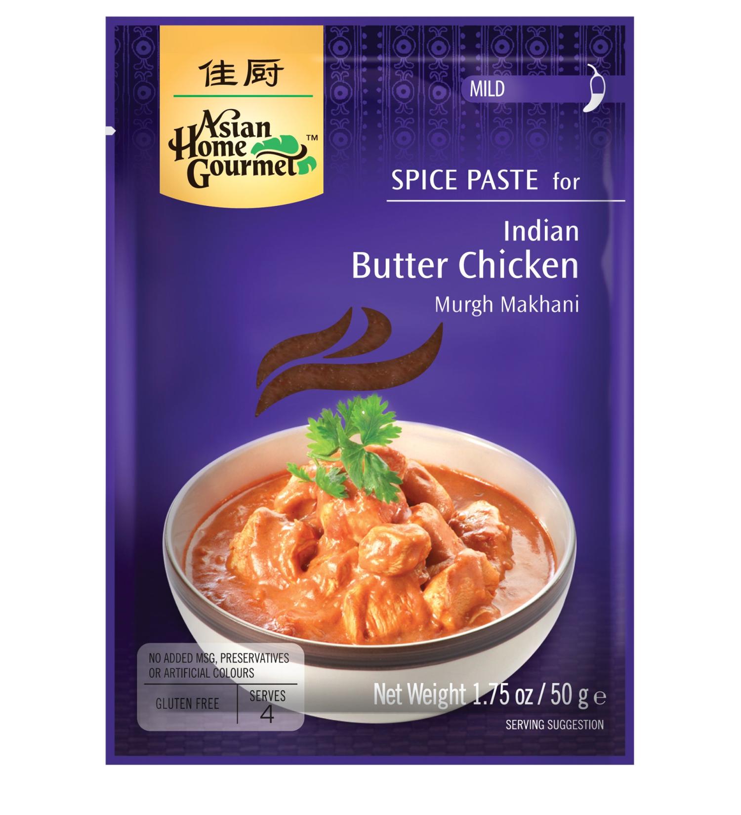 Asian Home Gourmet Spice Paste for Indian Butter Chicken - Murgh Makhani. 1.75oz (Pack of 3) 1.75 Ounce (Pack of 3)