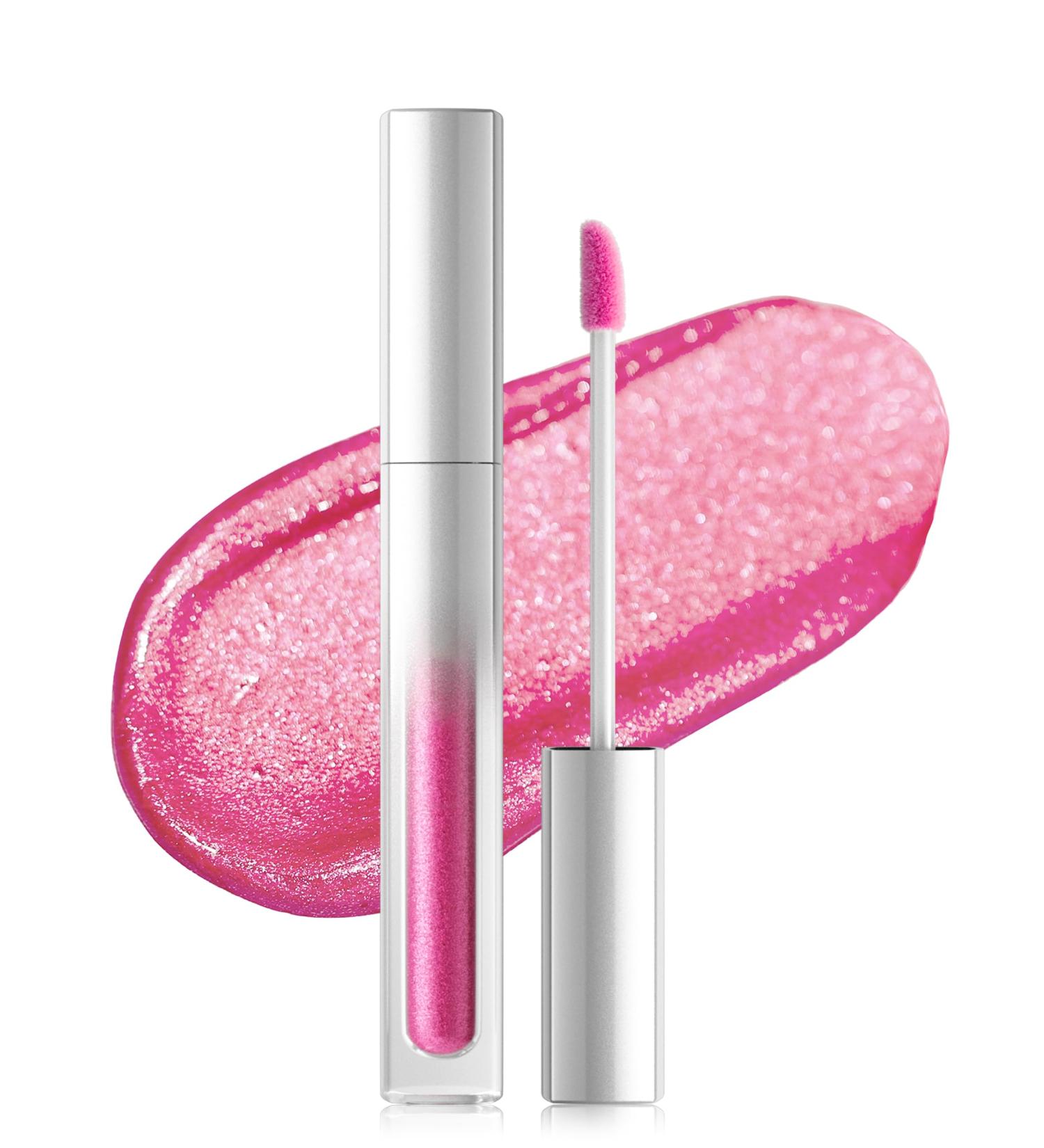  Erinde Erinde Giltter Metallic Glitter Lipstick 2 in 1 Lipstick & Eyeshadow 12 Hour Wear Highly Pigmented Lipstick Water Resistant - Buy Online on GoSupps.com