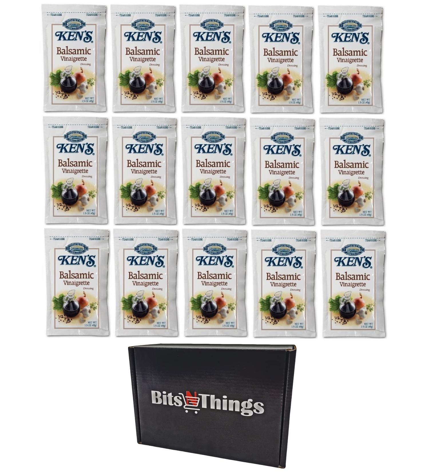 Ken's Balsamic Vinaigrette Salad Dressing Packets - 1.5 oz Pouches (Pack of 15) - Buy Online on GoSupps.com