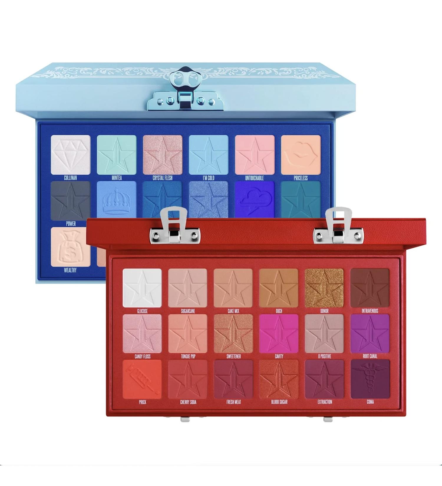 Jeffree Star Royalty Collection: Blood Sugar Blue Blood Eyeshadow Palette - 2 Pcs Bundle - Buy Online on GoSupps.com