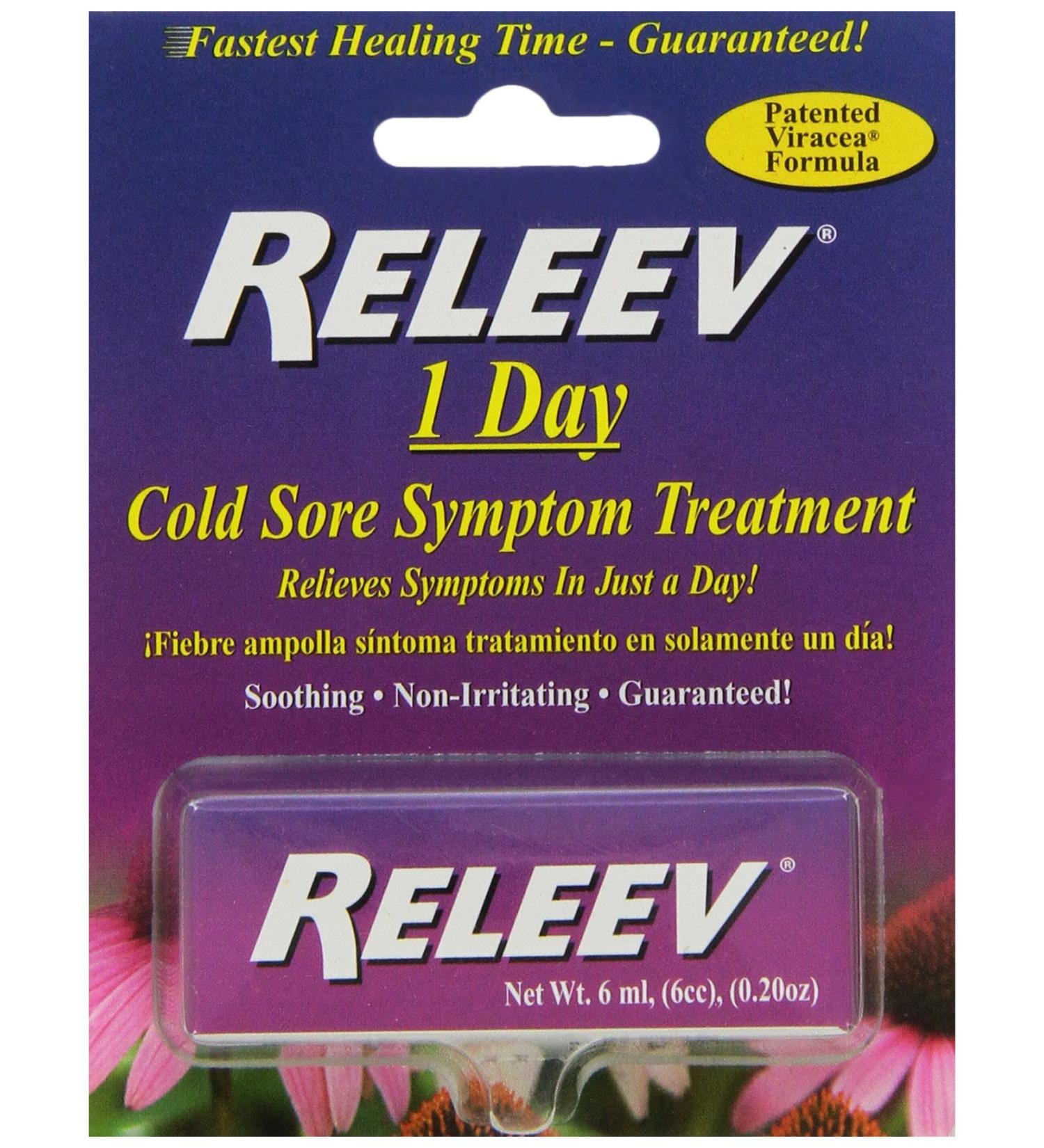 Releev 1 Day Cold Sore Treatment 6ML - Fast Relief, Pack of 1 - Buy Online on GoSupps.com