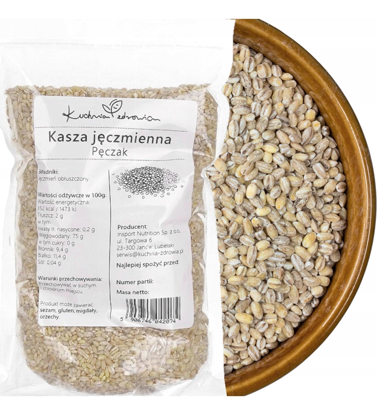  Kuchnia Zdrowia Kuchnia Zdrowia - Barley Oatmeal - Bulk - Vegan - Fibre Source - Leak Proof Packaging with Zip - 1kg Doypack - Buy Online on GoSupps.com