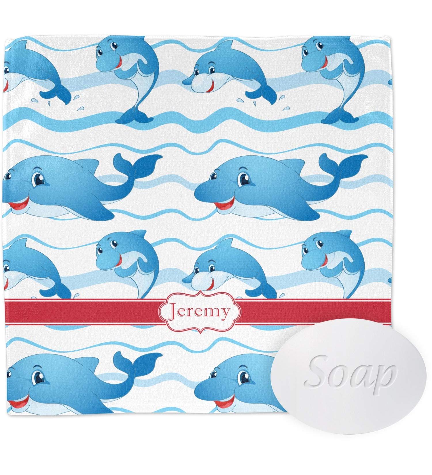 YouCustomizeIt Personalized Dolphins Washcloth