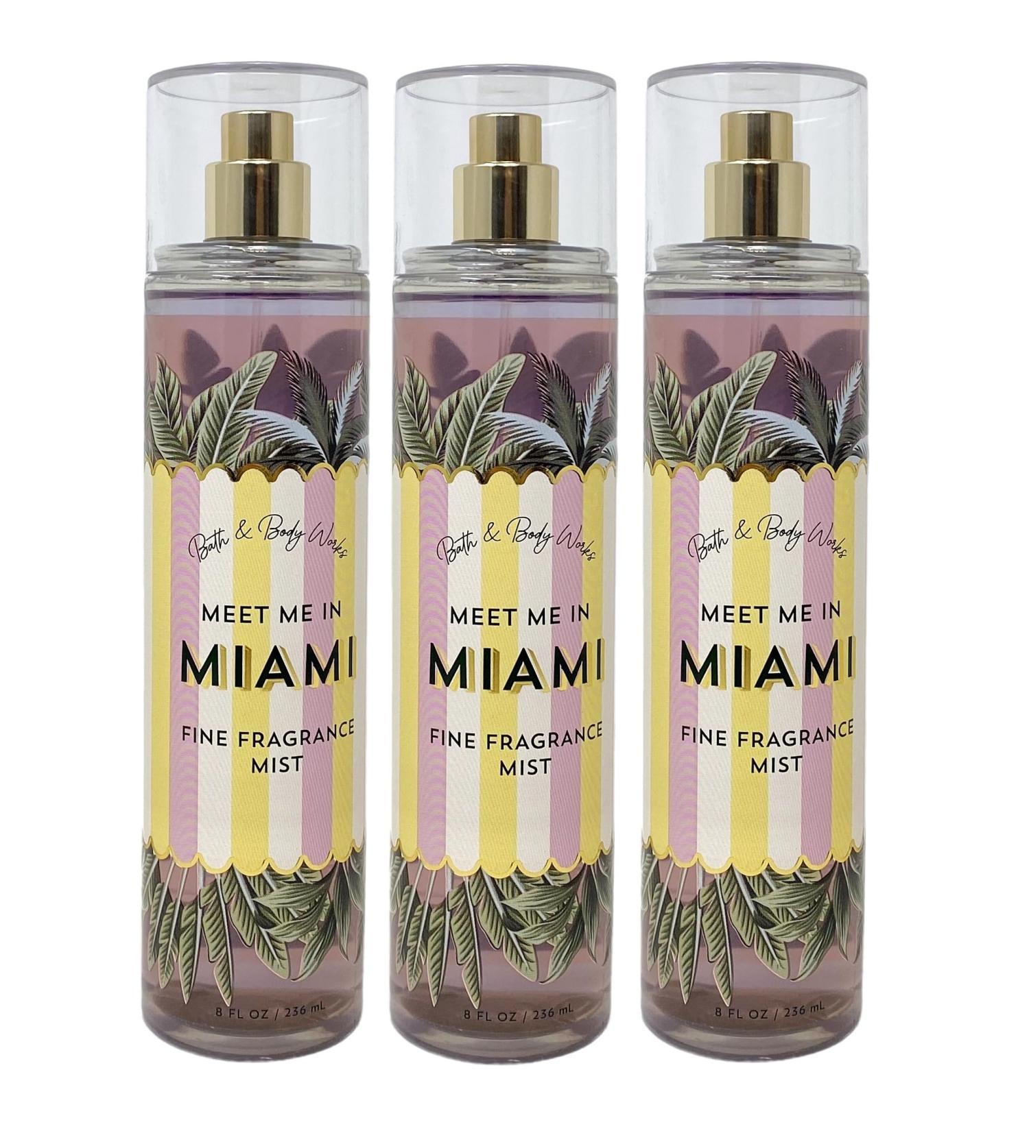 Bath and Body Work Meet Me In Miami 3 Pack Fine Fragrance Mist Bundle - Full Size - Buy Online on GoSupps.com