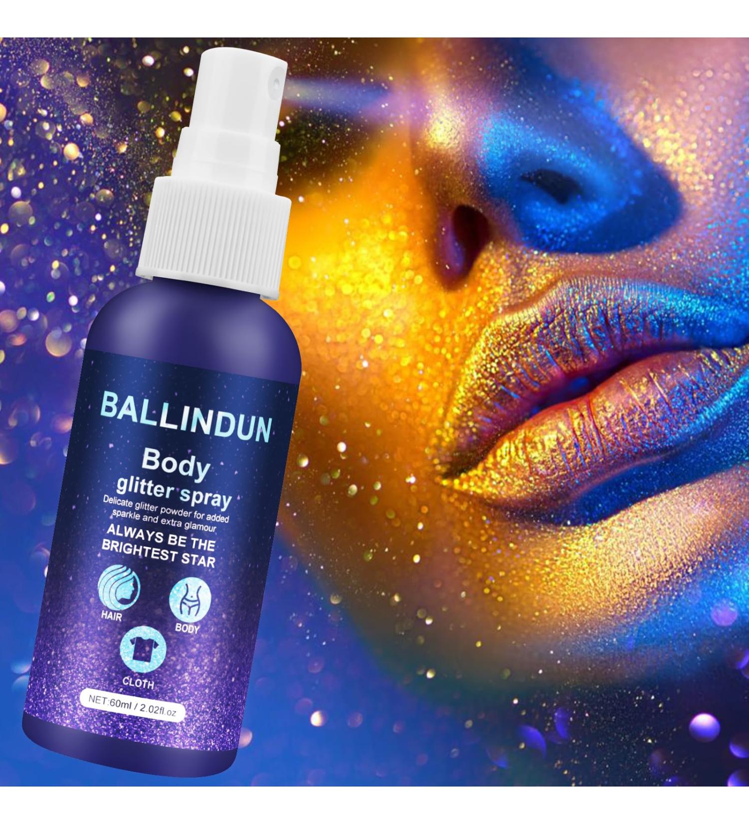 Shop Long-Lasting Body & Face Glitter Spray - 60ml Shimmer Makeup for Festivals & Parties - Buy Online on GoSupps.com