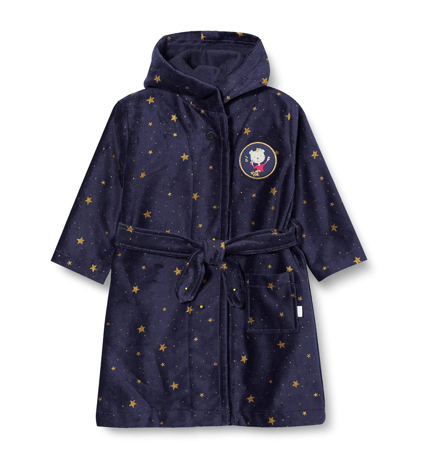 Buy Schiesser Girls Cat Zoe Bathrobe 92 - Night Blue | International Shipping Available - Buy Online on GoSupps.com