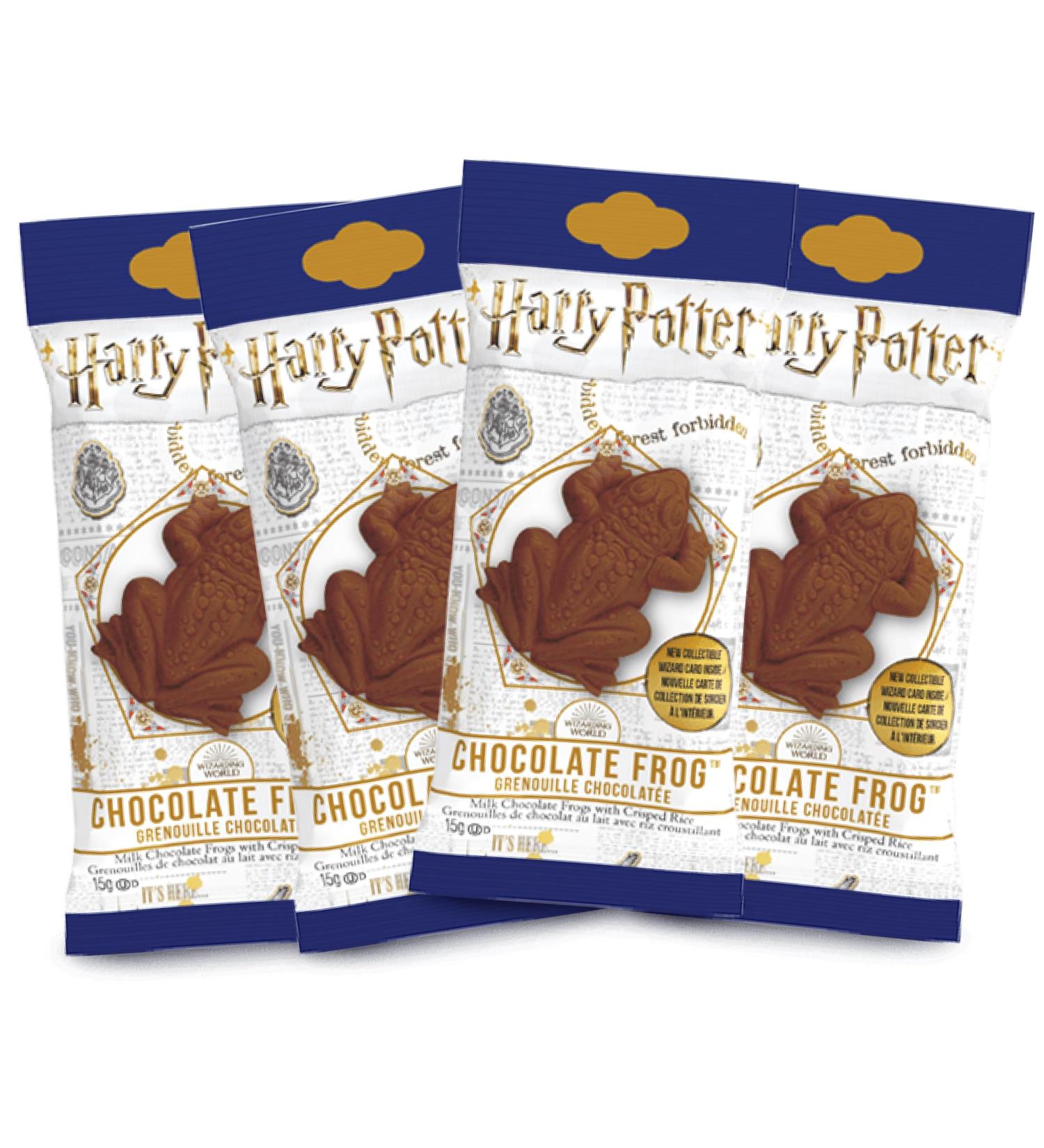 4 Pack of Official Harry Potter Chocolate Frogs (15g Each) and Collectable Wizard Cards Bundle of 4 Frogs and 4 Cards - Buy Online on GoSupps.com