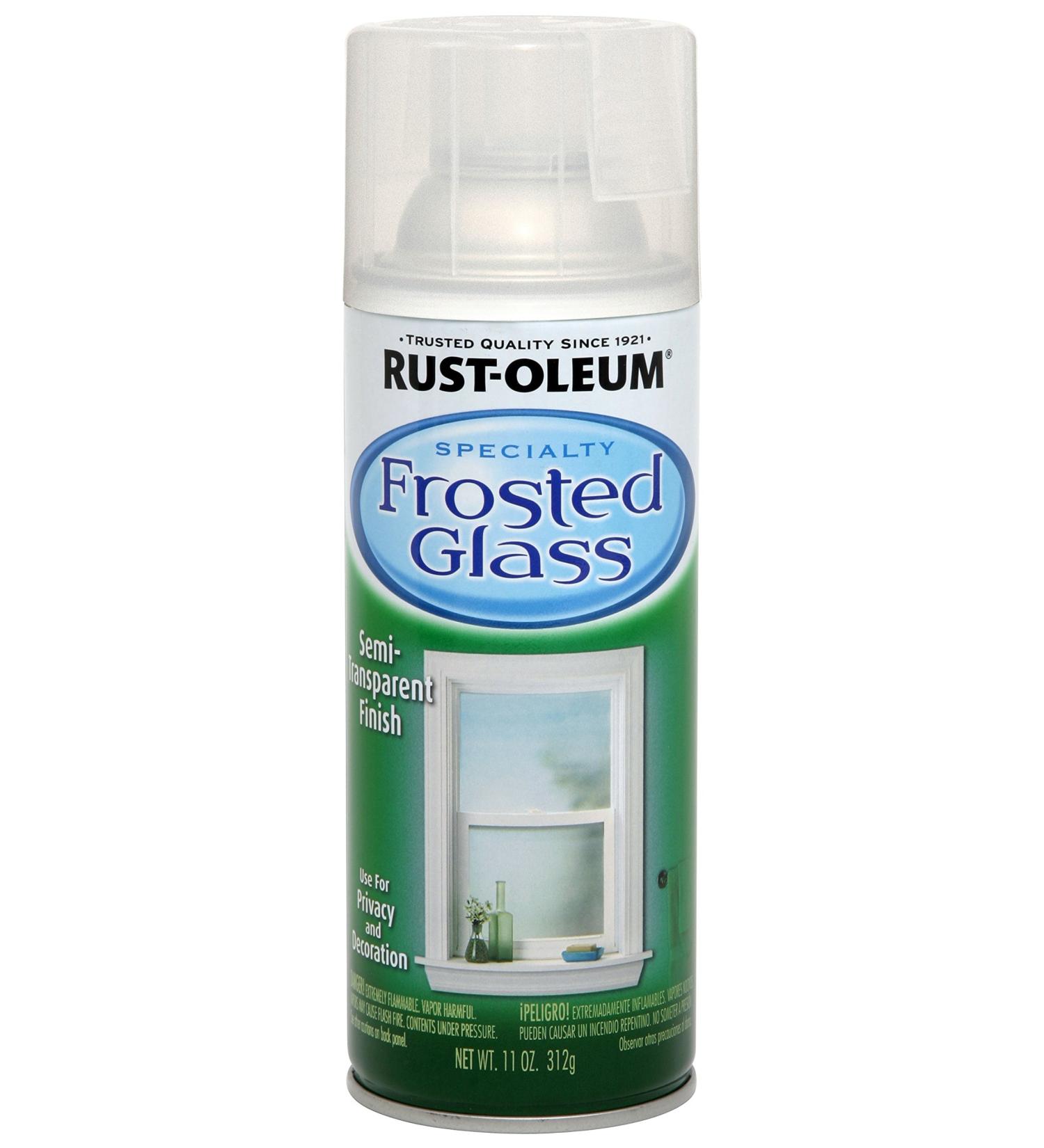 Rust-Oleum 1903830 Frosted Glass Spray Paint  11 oz  Frosted Glass Frosted Glass 11 Ounce Spray Paint - Buy Online on GoSupps.com