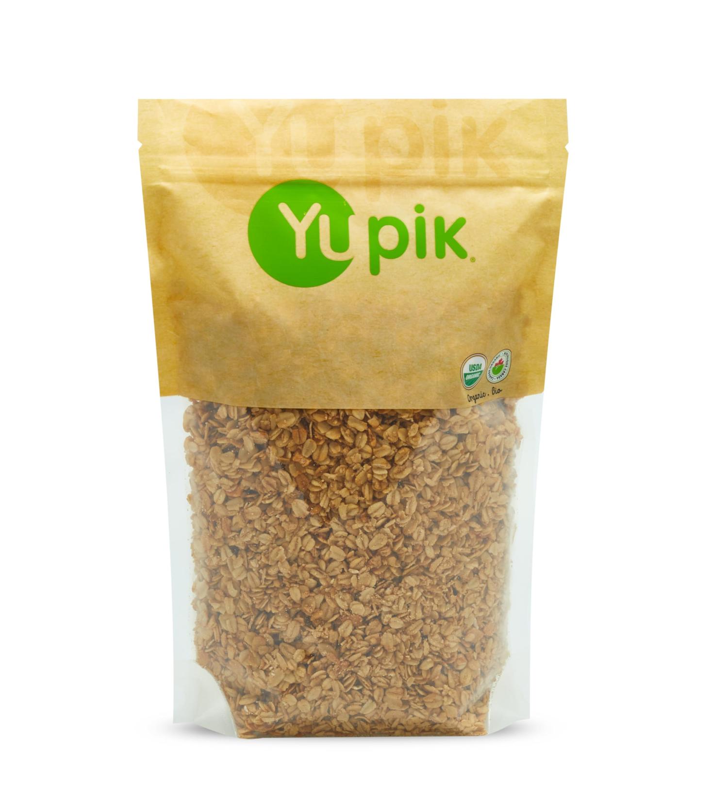 Yupik Organic Apple Cinnamon Granola Oats Dried & Cinnamon Non-GMO Vegan 1Kg 1 kg (Pack of 1) - Buy Online on GoSupps.com