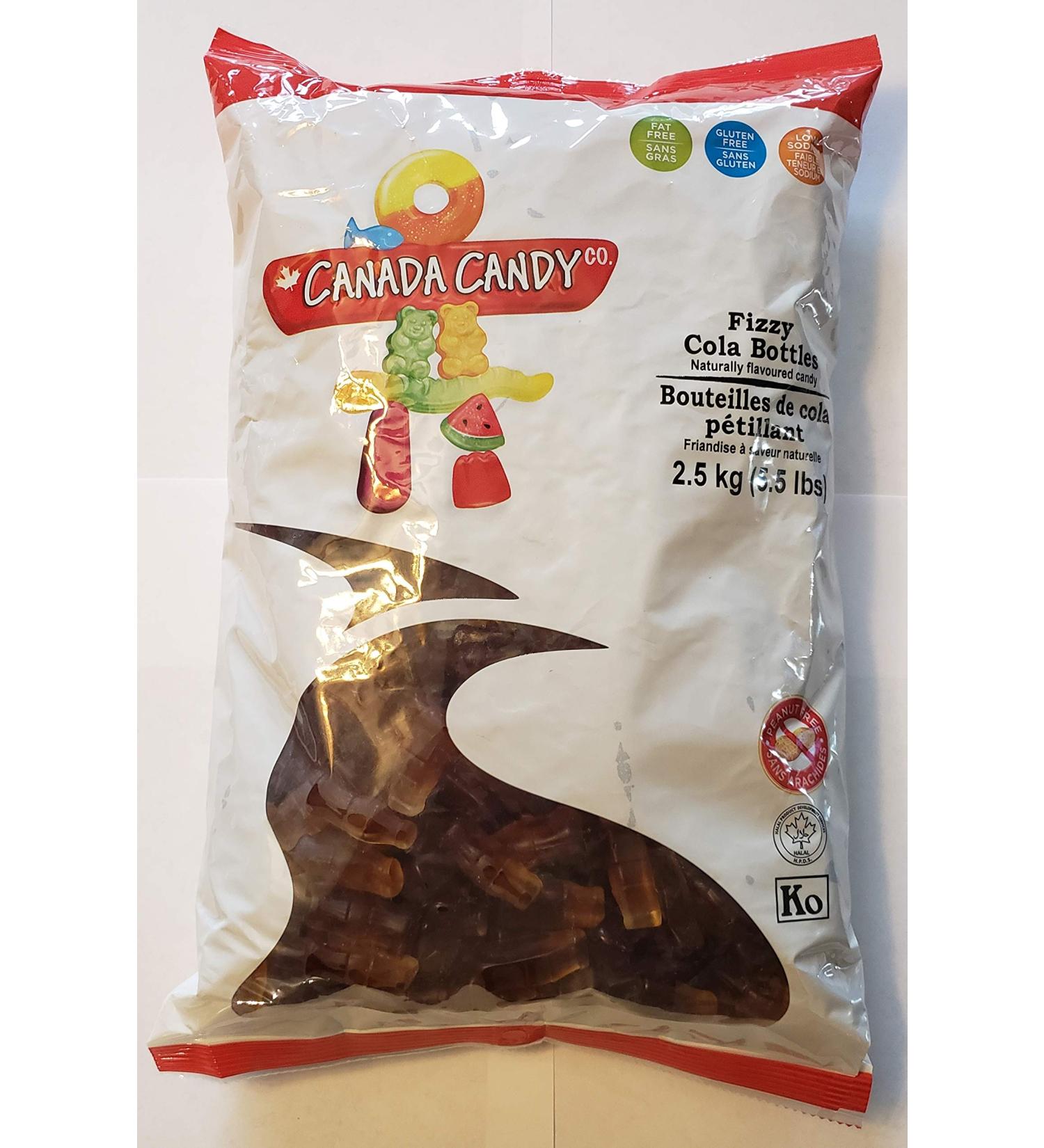 CANADA CANDY Fizzy Cola Bottles Cola 2.5 Kilogram