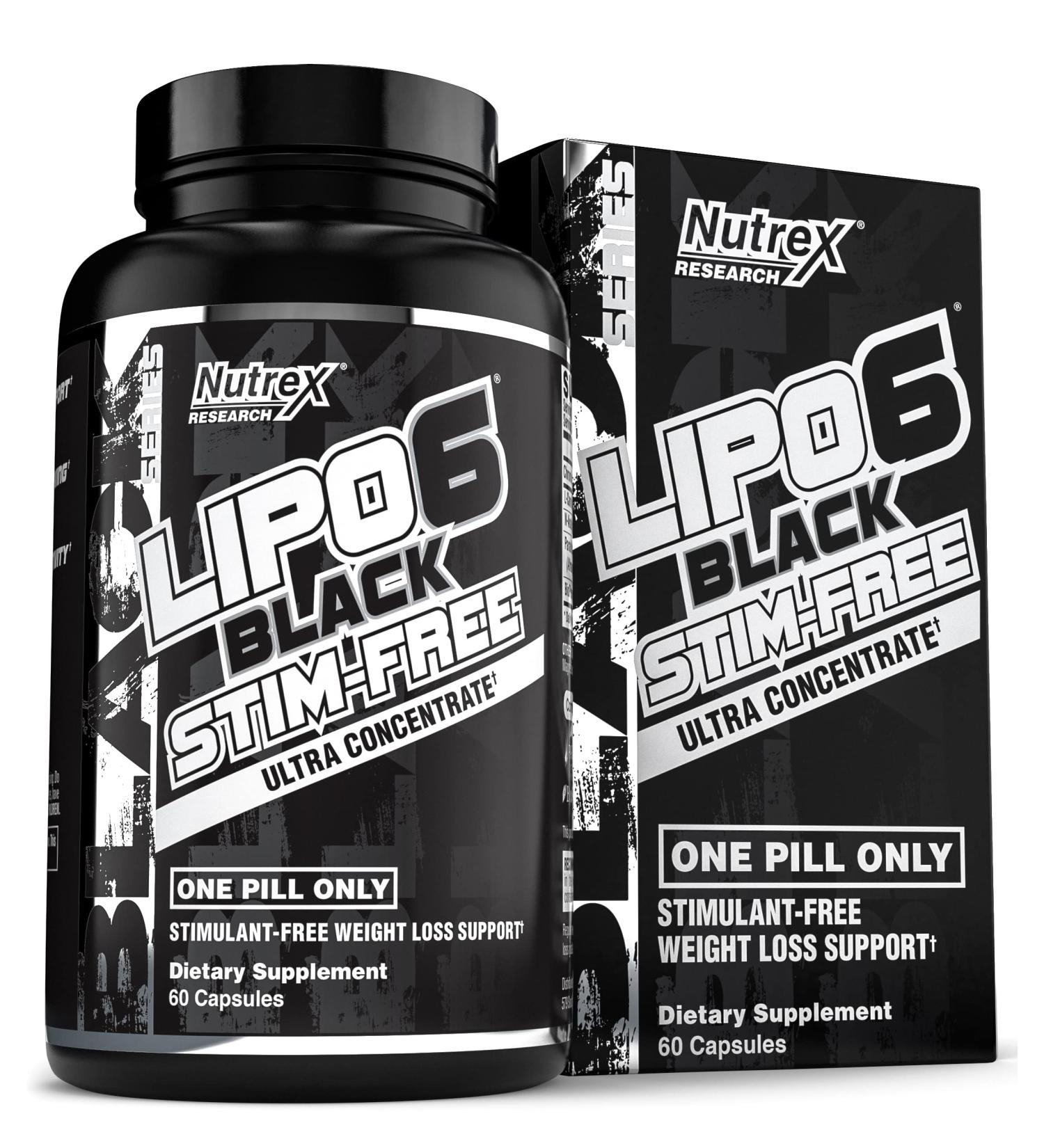 Nutrex LIPO-6 Black Stim-Free Ultra Concentrate | 60 Black-Caps for Weight Loss - Buy Online on GoSupps.com