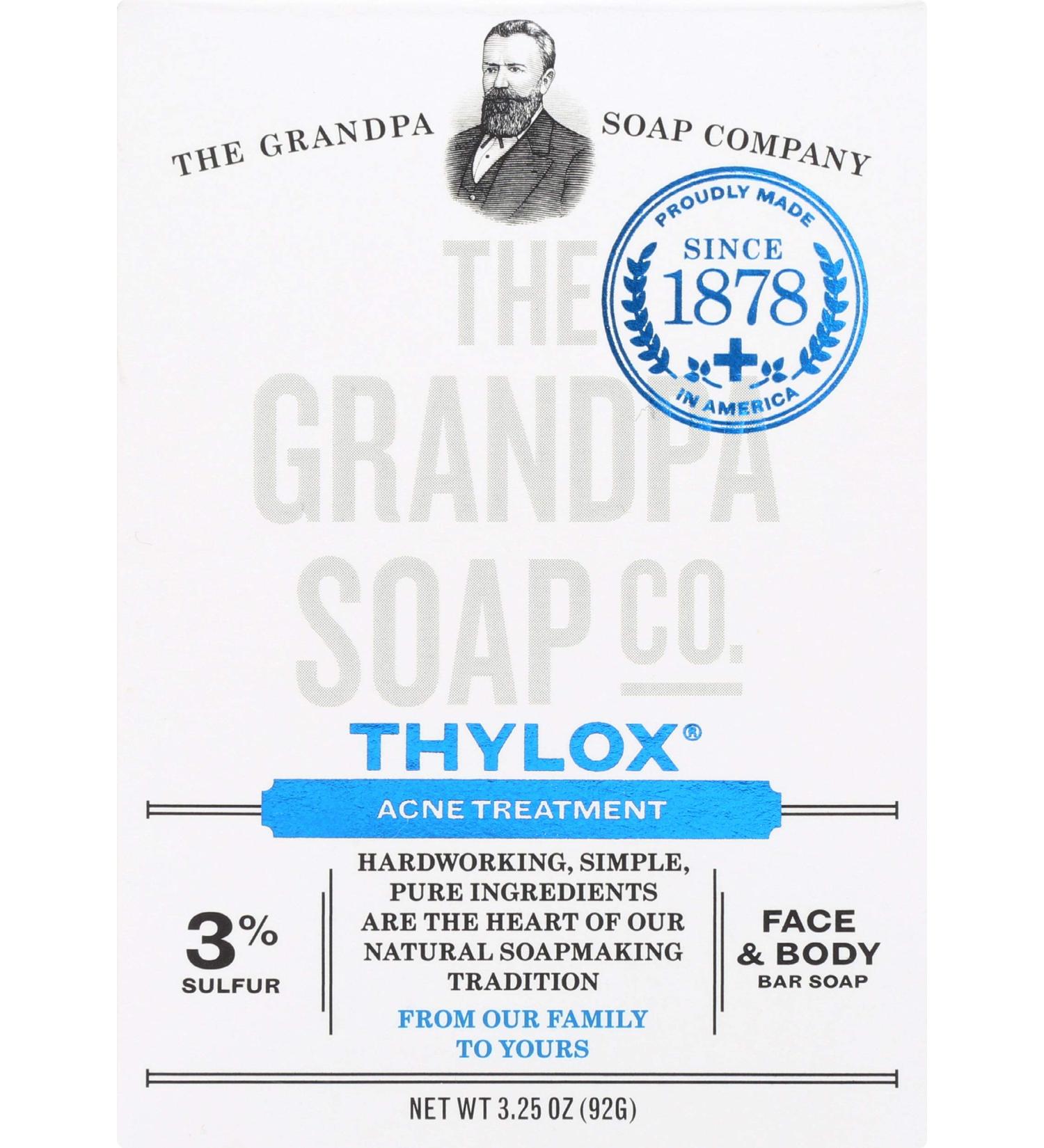 Grandpa Soap Company Thylox Medicated Soap 3.25 oz. Bar - Buy Online on GoSupps.com