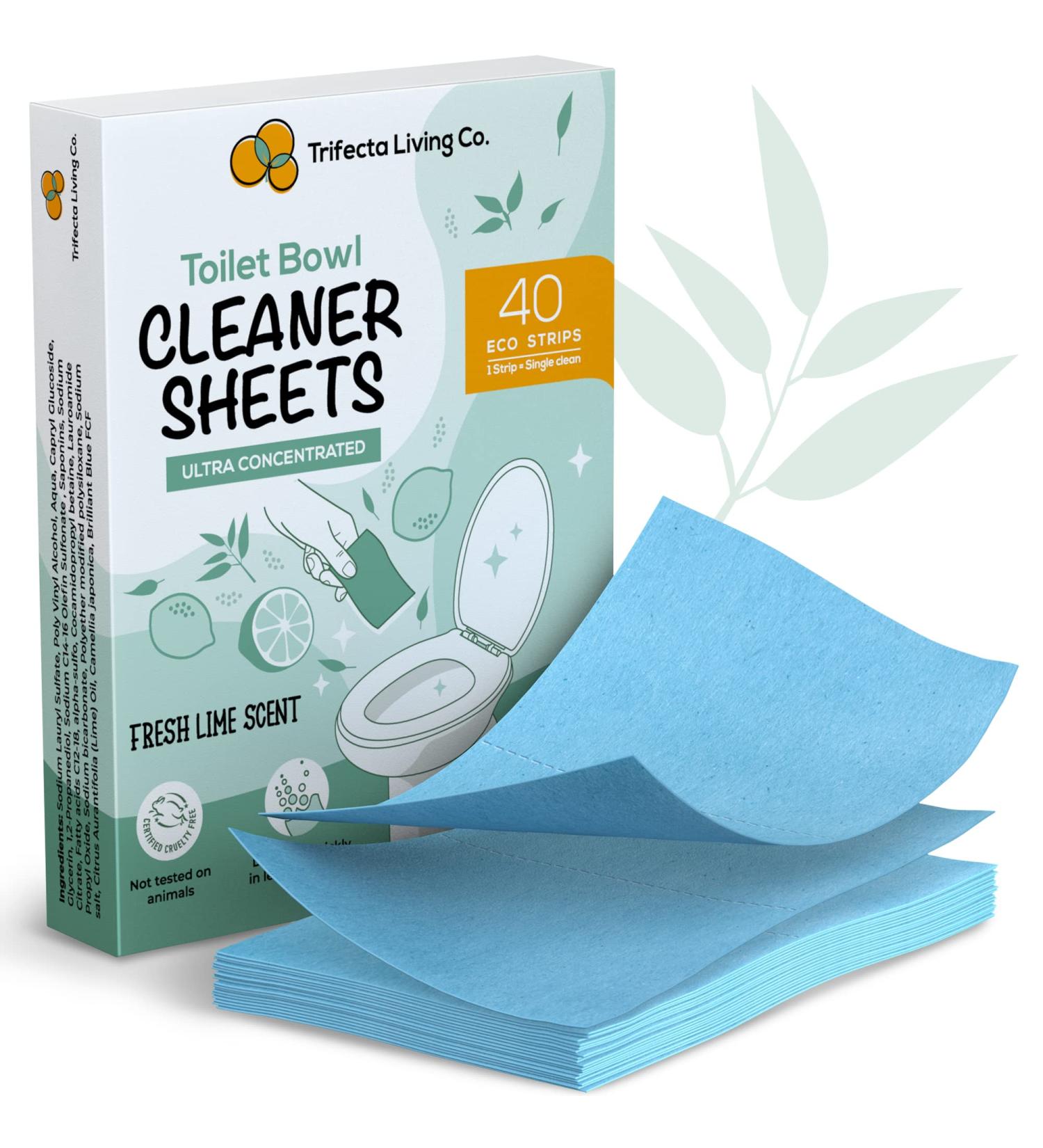 Buy Eco-Friendly Toilet Cleaner Sheets - 40 Strips | International Shipping - Buy Online on GoSupps.com
