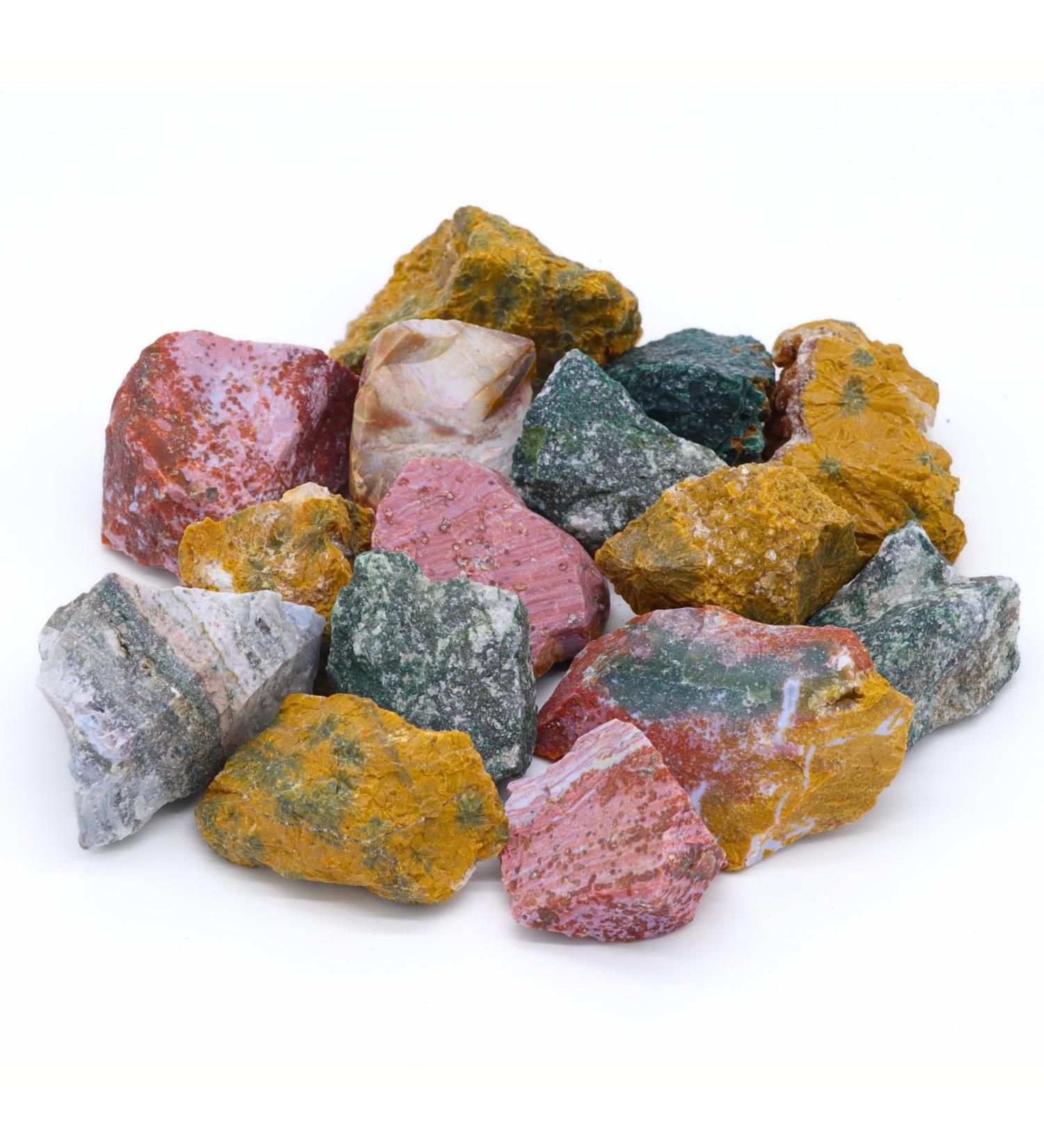 Premium Healing Stones Gemstones Set | 100% Natural Stone Crystals for Decoration & Water Treatment | Ocean Jaspis Gem Water Mixture - Buy Online on GoSupps.com