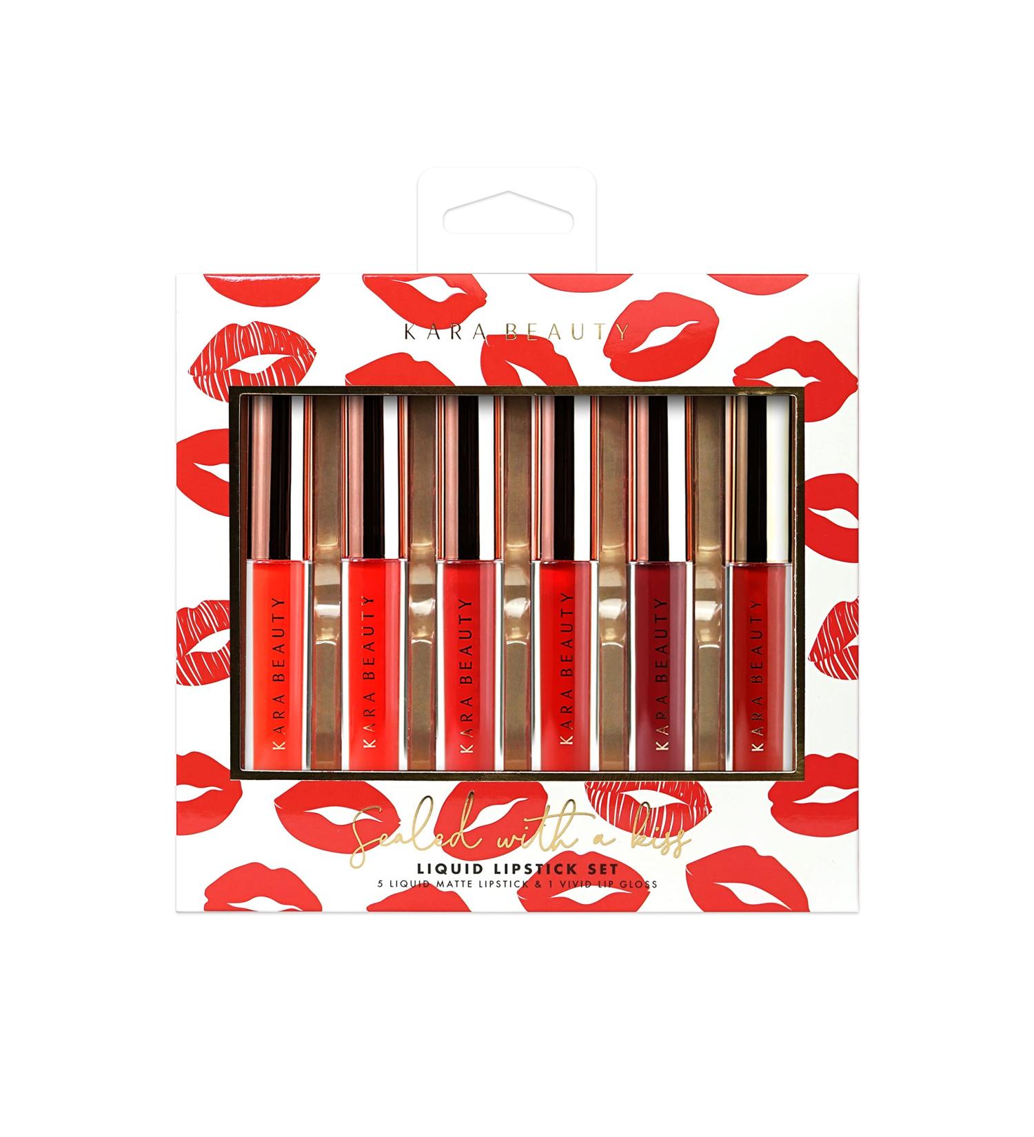 Kara Beauty Sealed With a Kiss: 6-Piece Liquid Lipstick Gift Set - Perfect International Shipping - Buy Online on GoSupps.com