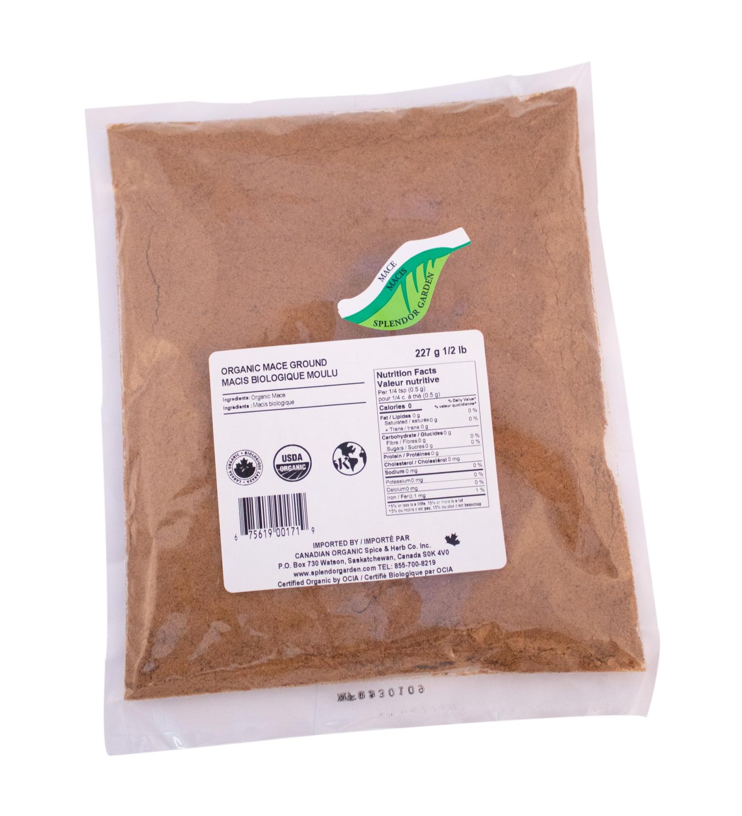 Splendor Garden Organic Mace Ground - 227 g - Buy Online on GoSupps.com