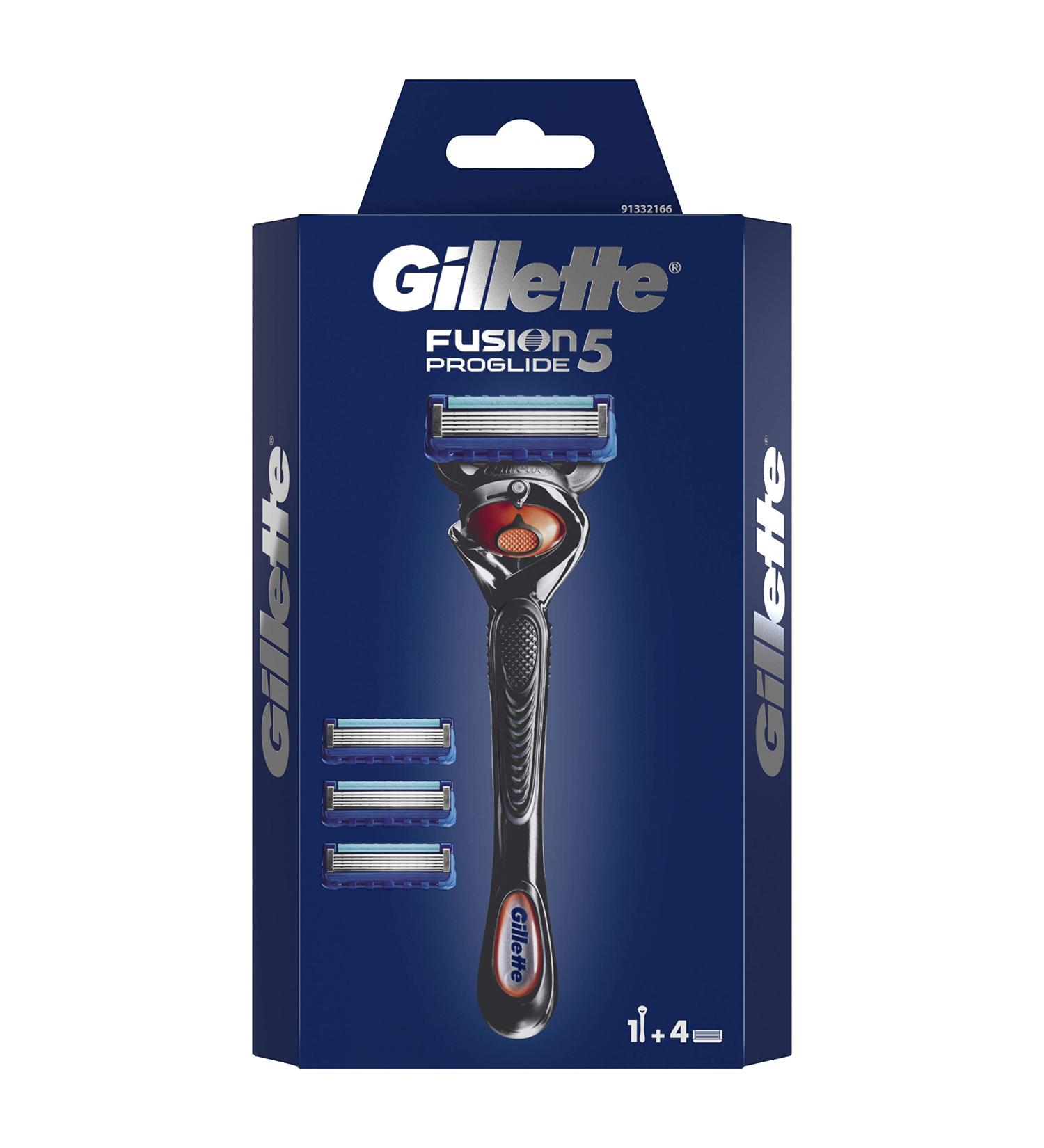 Buy Gillette Fusion 5 ProGlide Razor for Men Precision Trimmer Blade & Glide Coating | Includes 4 Replacement Blades | International Shipping Available - Buy Online on GoSupps.com