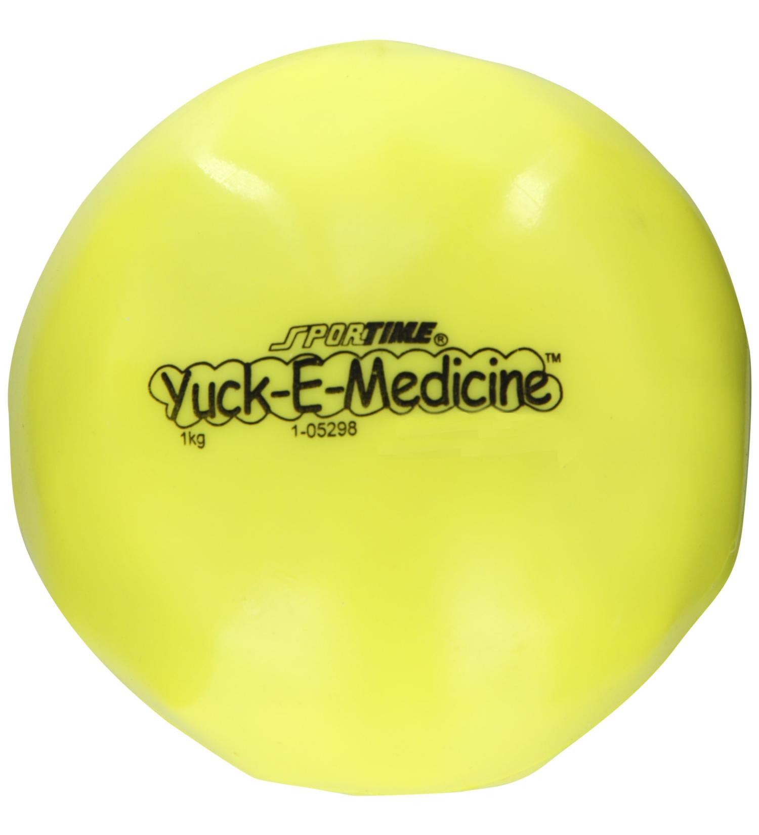 Sportime Yuck-E-Medicine Ball, 5 Inches, 2-1/5 Pounds, Yellow - 021252