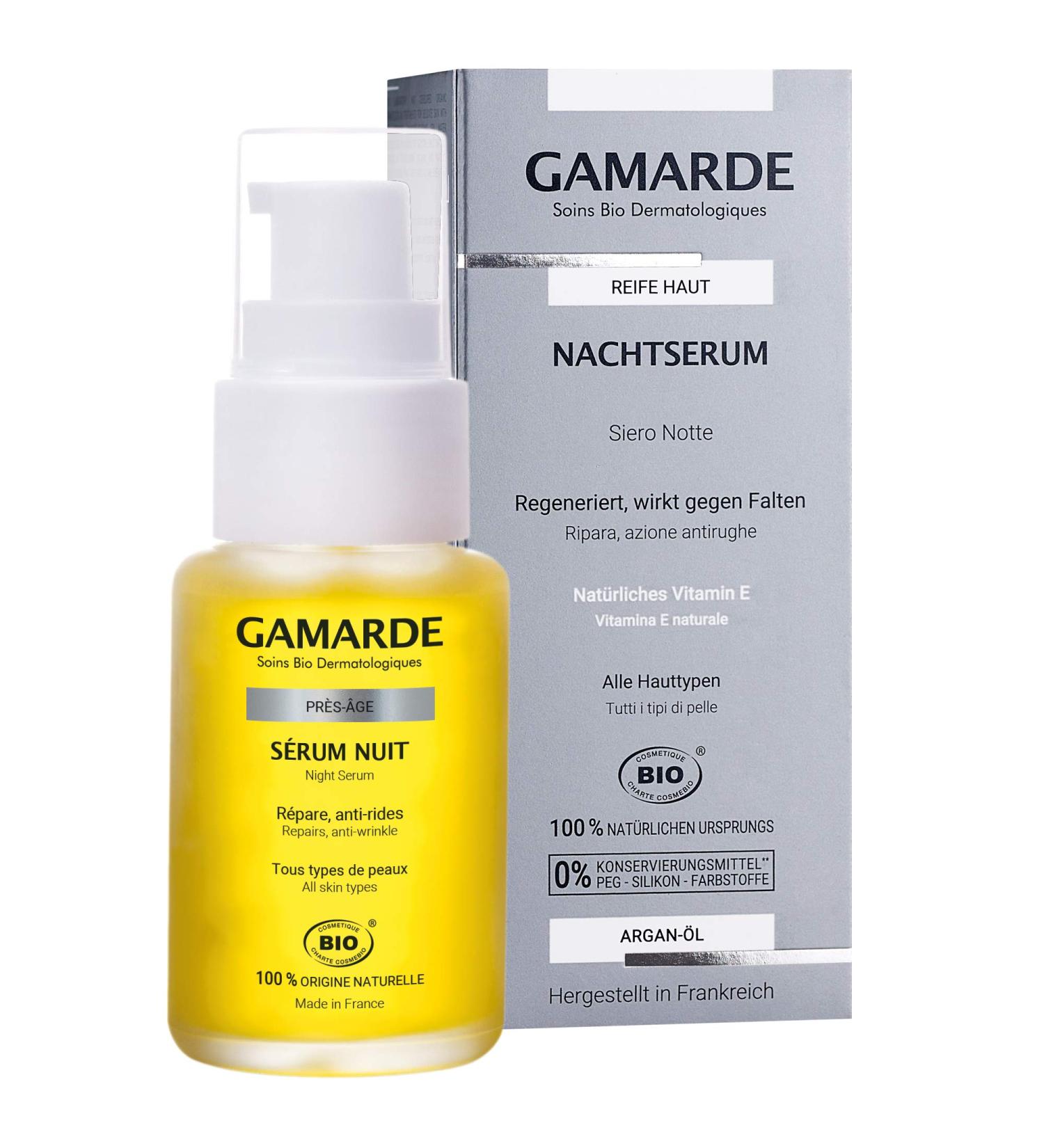 Gamarde Organic Pres Age Night Serum 30ml - Buy Online on GoSupps.com