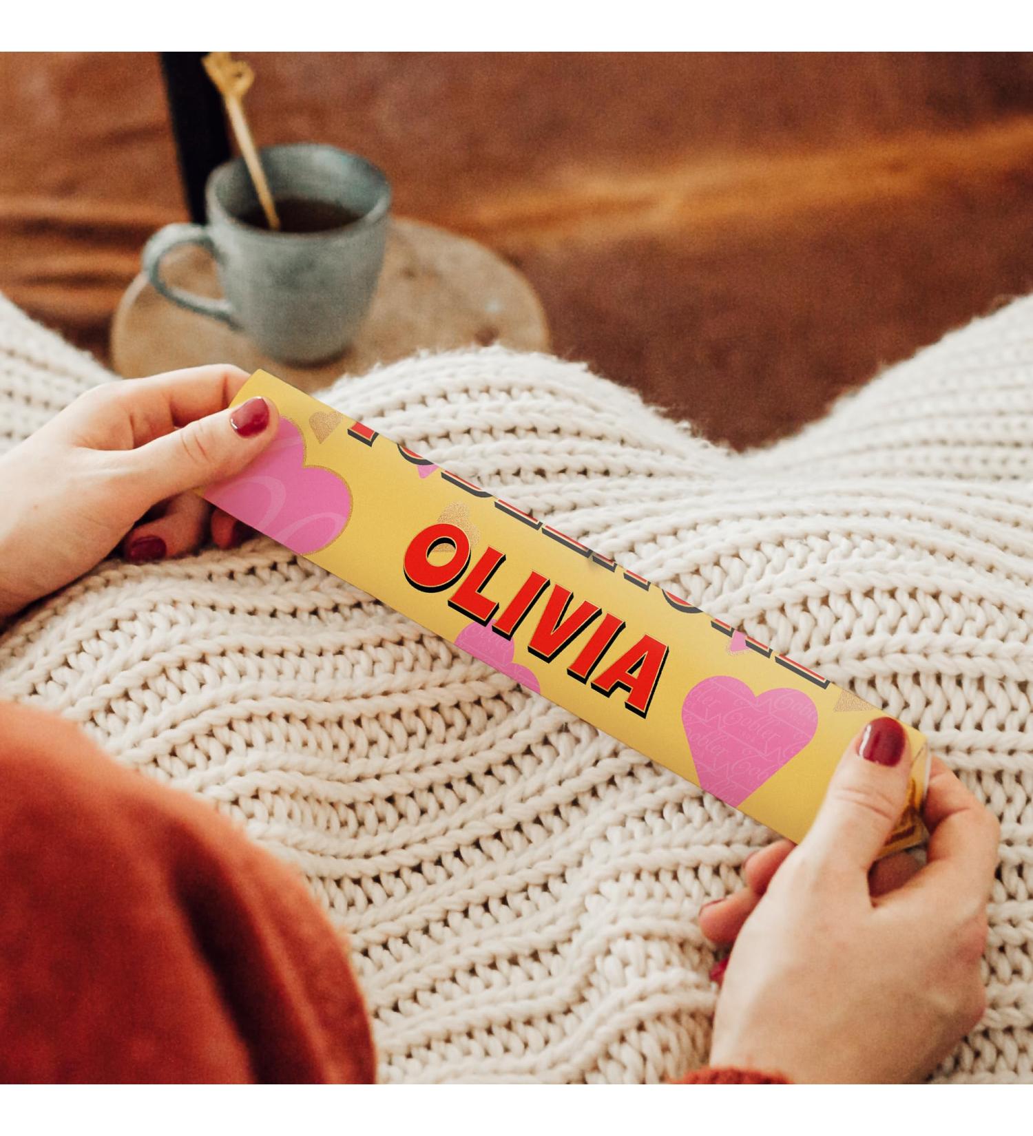 Personalized Toblerone Love - Personalize the Toblerone Love bar with the name of your choice milk chocolate with n - Buy Online on GoSupps.com