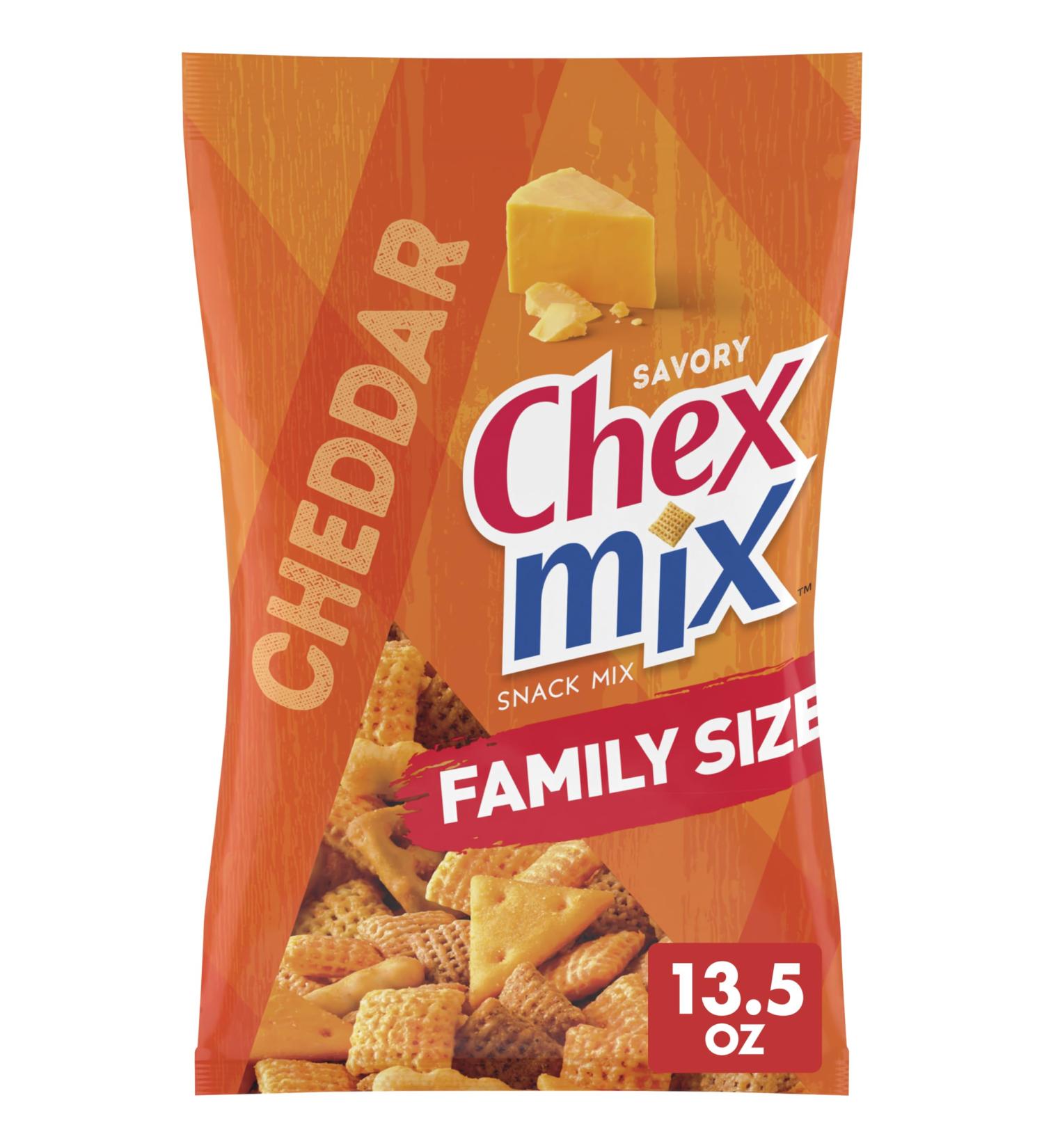 Buy Chex Mix Cheddar Savory Snack Mix | Family Size 13.5 oz | International Shipping Available - Buy Online on GoSupps.com