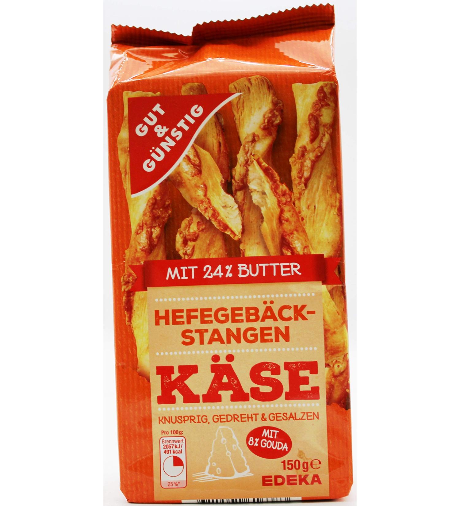 Buy Good & Cheap Yeast Pastry Sticks with Cheese - Pack of 12 (150g each) - International Shipping Available! - Buy Online on GoSupps.com