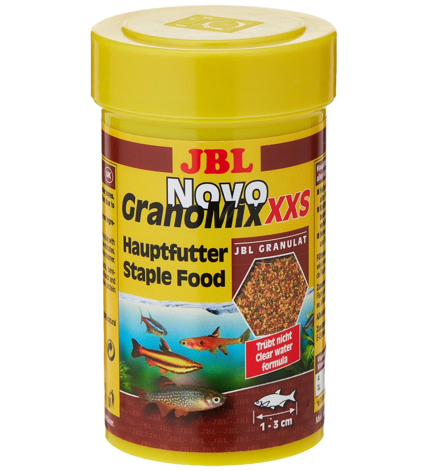JBL Novogranomix XXS 100 ml - Premium Fish Food for 1-3 cm Fish | International Shipping Available - Buy Online on GoSupps.com