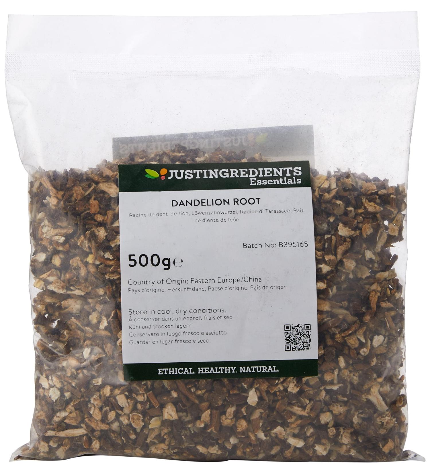 JustIngredients Essential Lion Tooth Root 500g - Buy Online on GoSupps.com